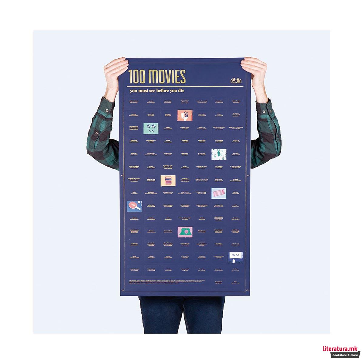 Постер, 100 Must-Do, Movies You Must Watch Before You Die