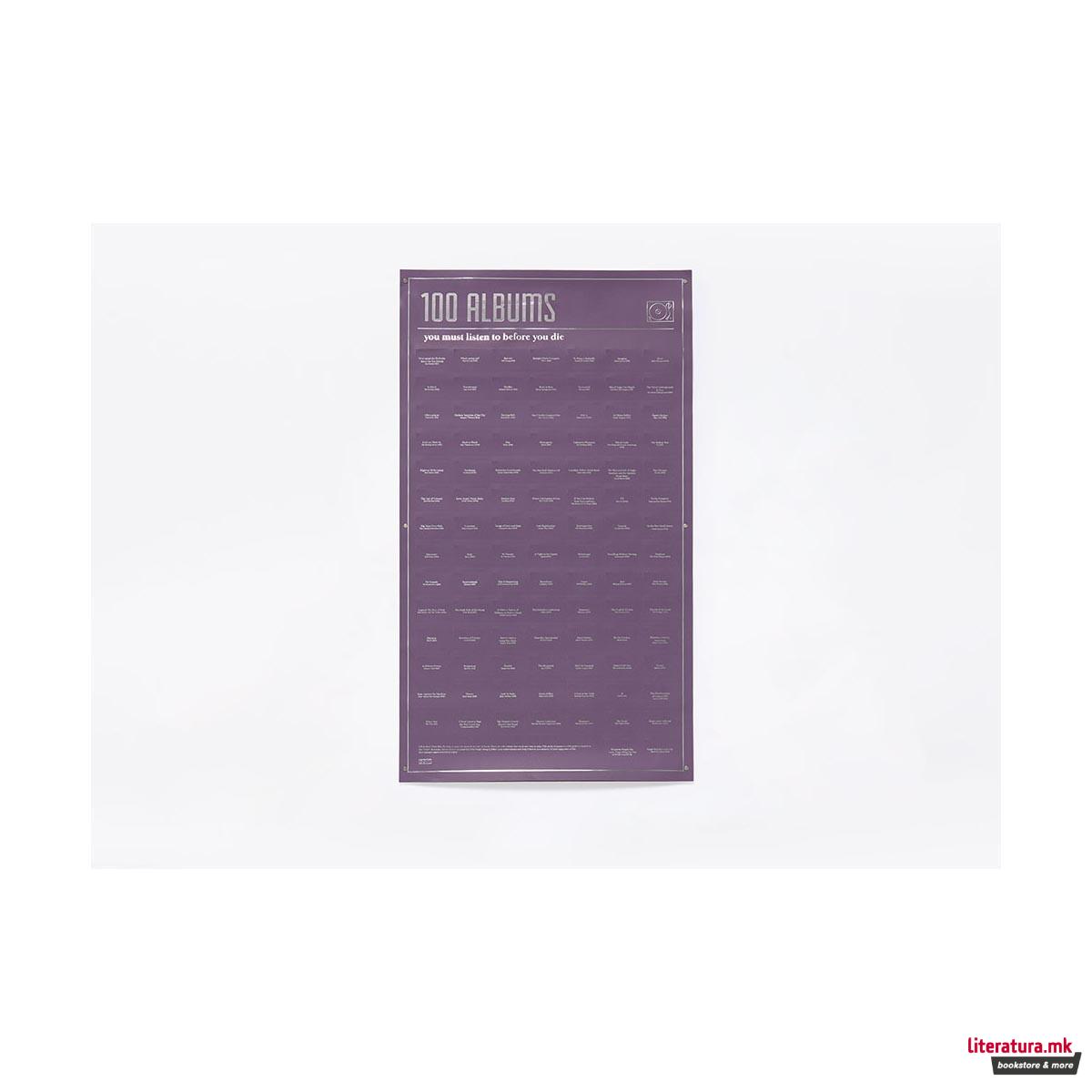 Постер, 100 Must-Do, Albums You Must Listen To Before You Die 