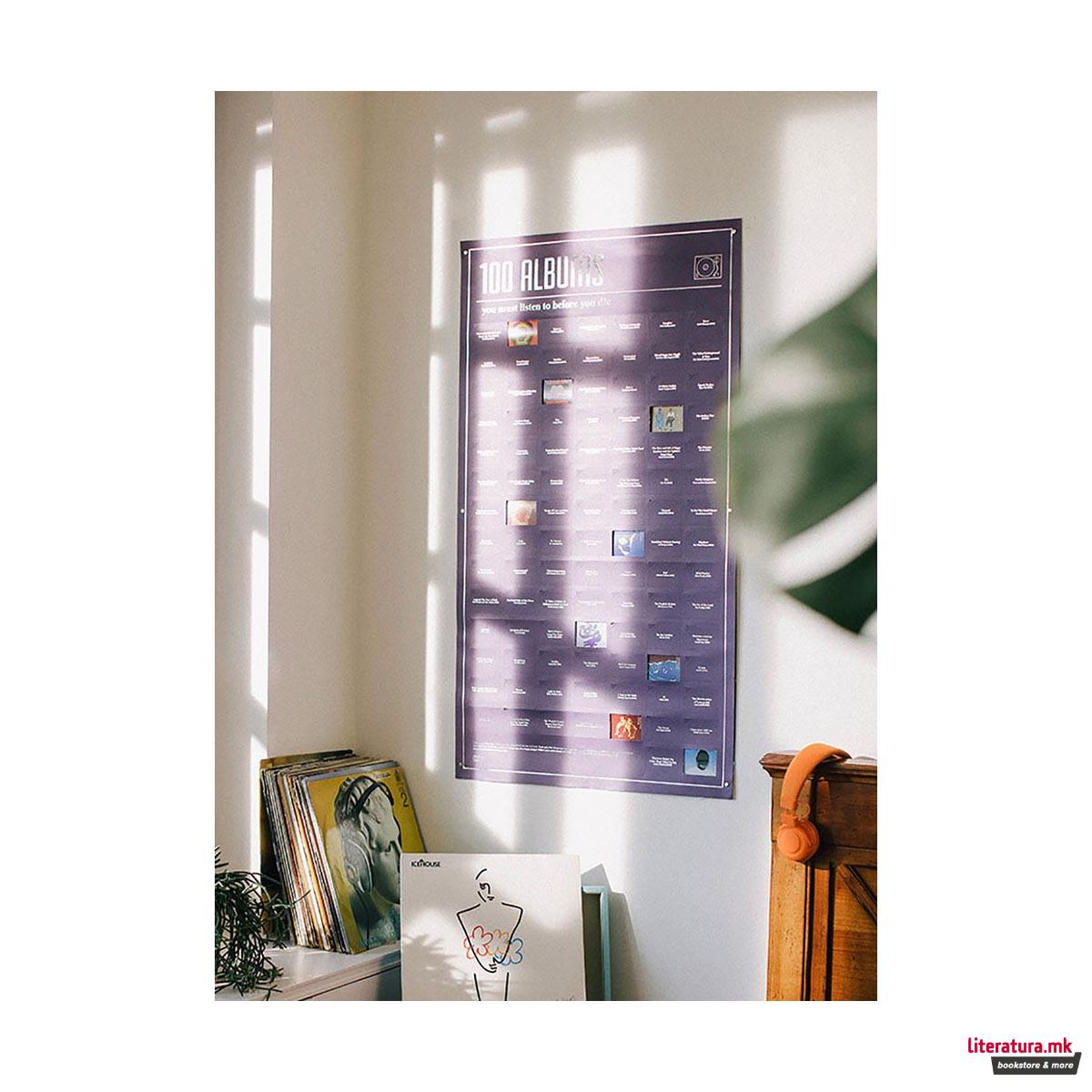 Постер, 100 Must-Do, Albums You Must Listen To Before You Die 