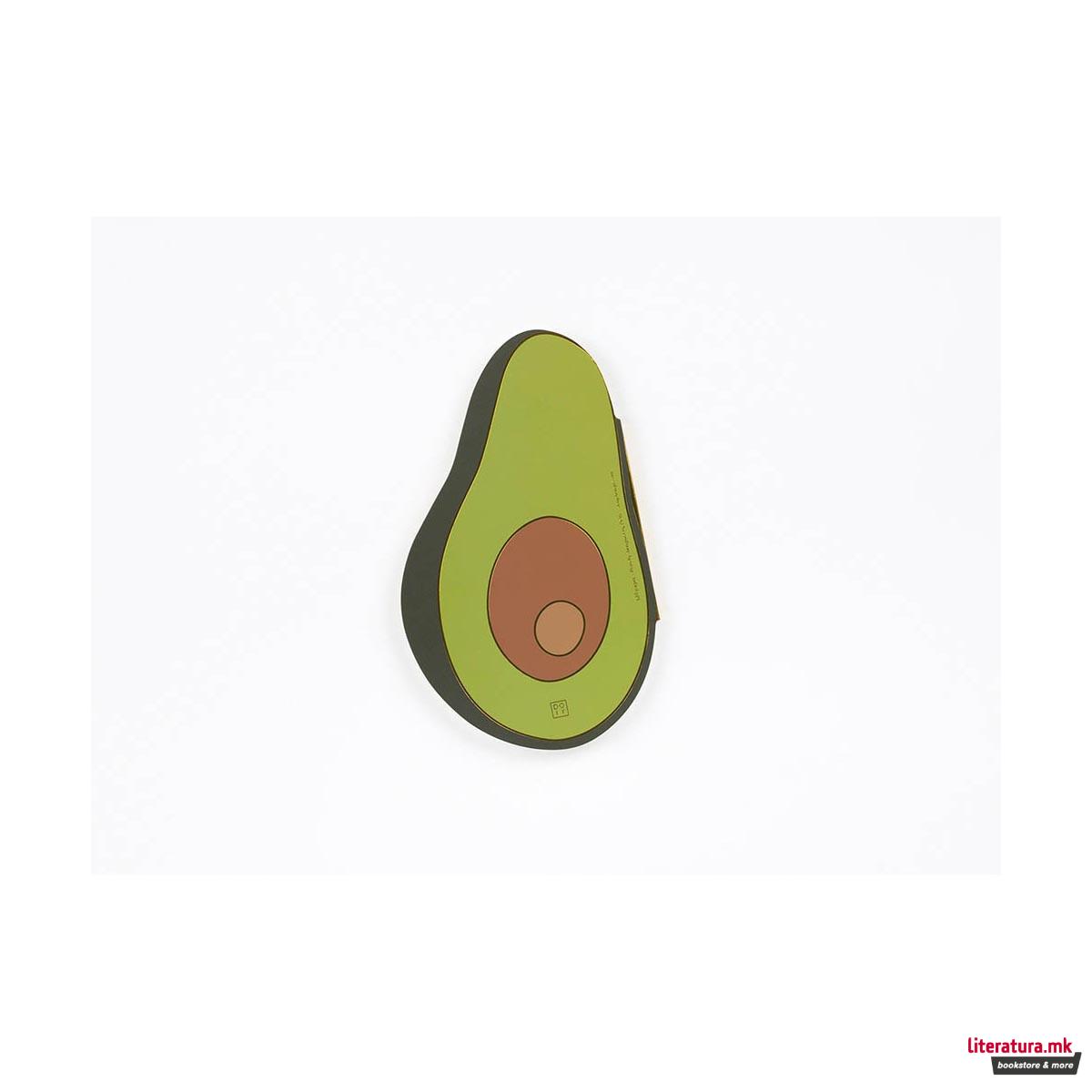 Тетратка - Авокадо, Oversized Avocado Notebook 