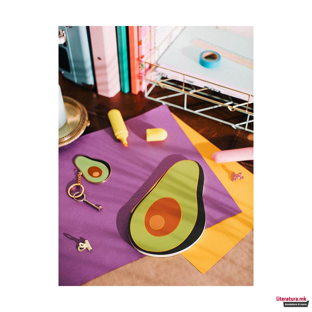 Тетратка - Авокадо, Oversized Avocado Notebook 