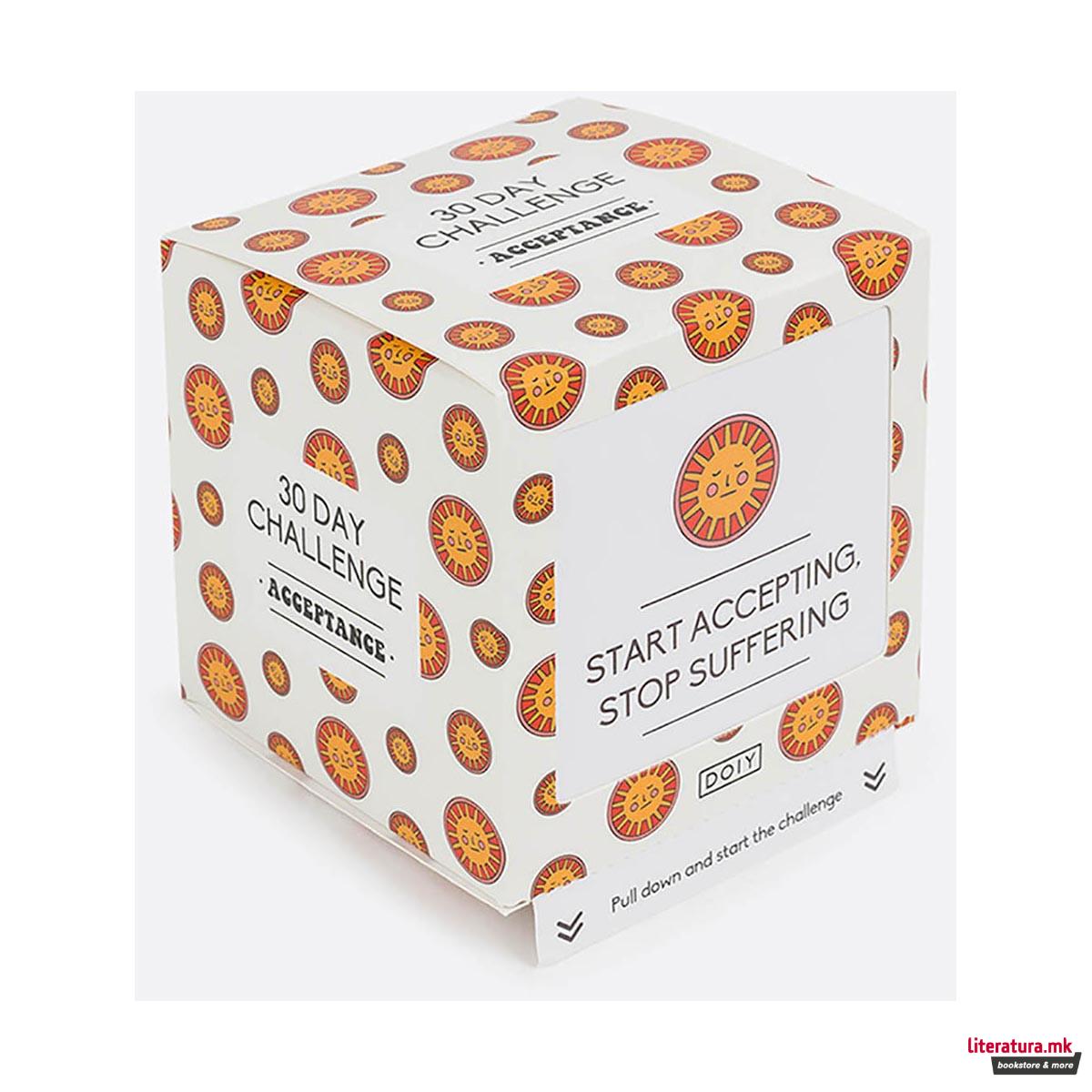 Картички за мотивација - Прифаќање, 30 Day Challenge - Acceptance 