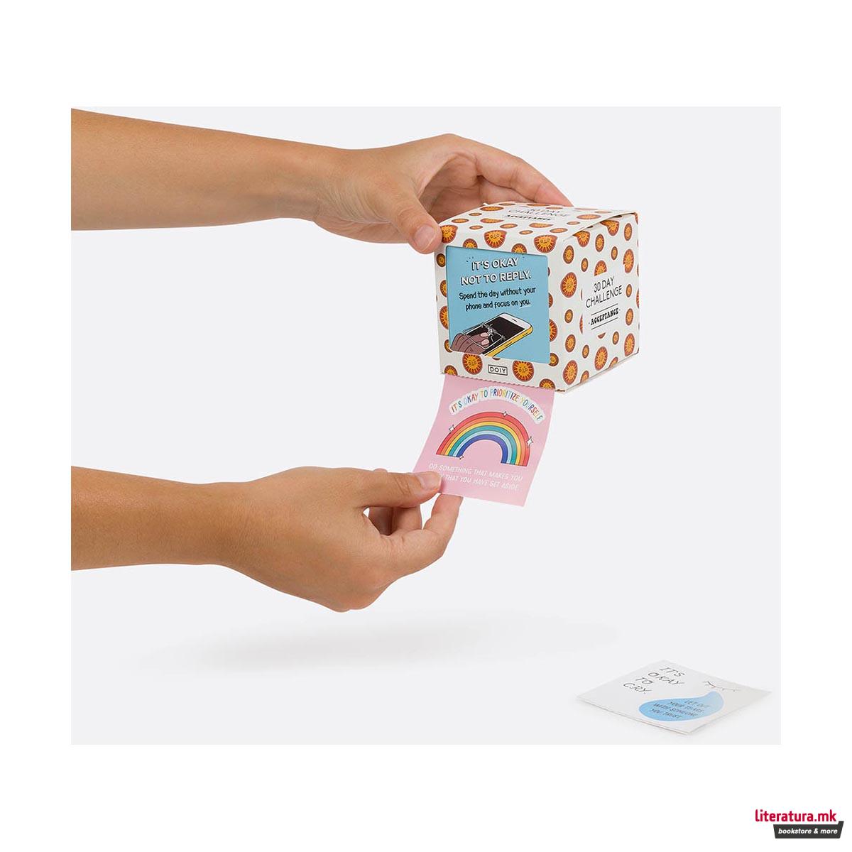 Картички за мотивација - Прифаќање, 30 Day Challenge - Acceptance 