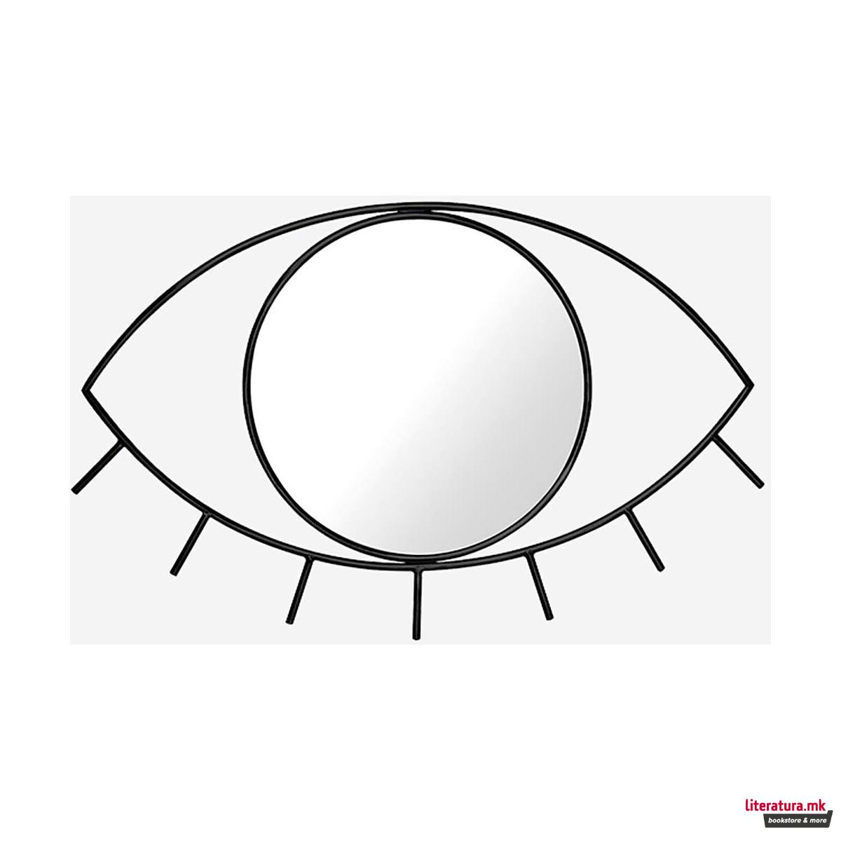 Огледало, Cyclops Wall Mirror, мало, црно
