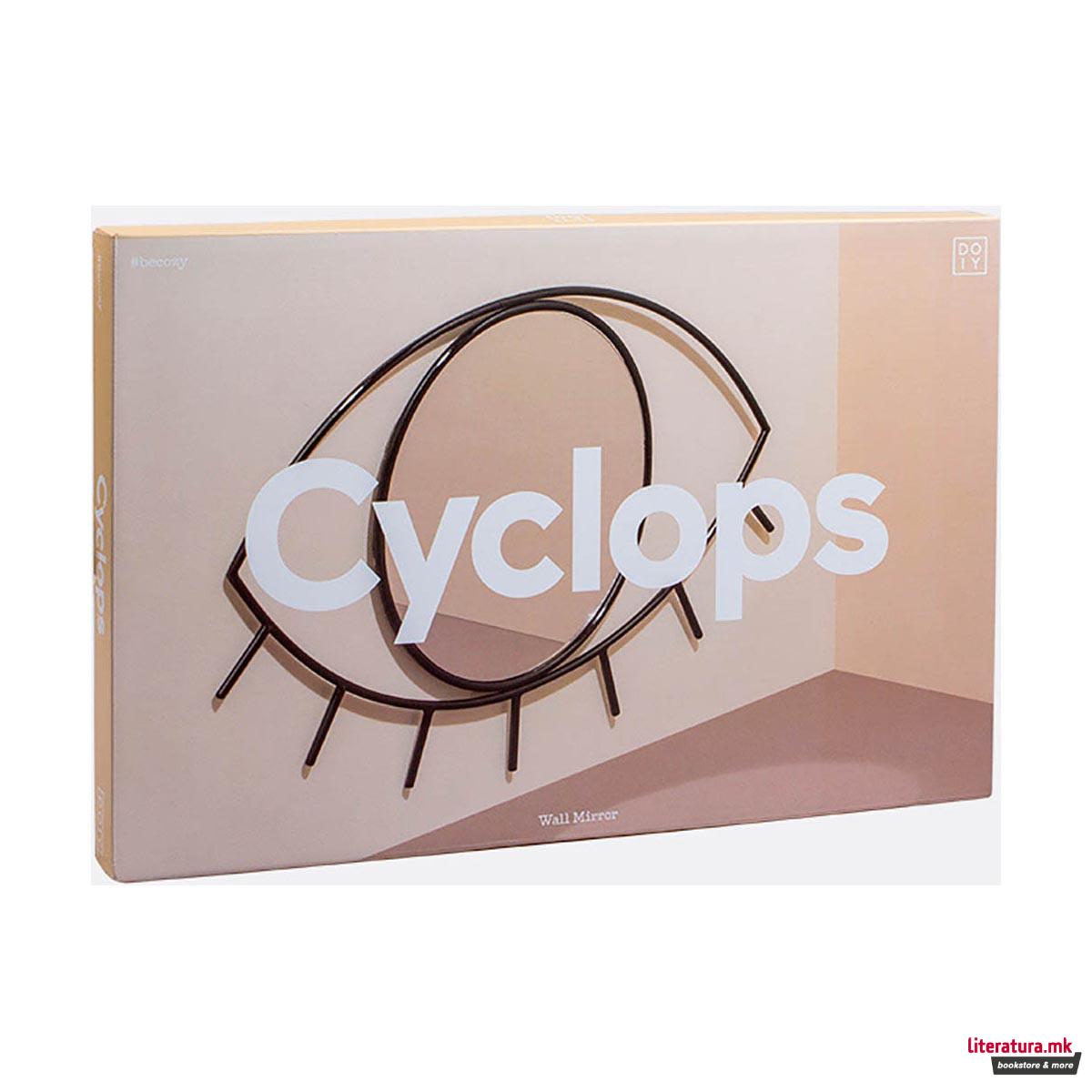 Огледало, Cyclops Wall Mirror, мало, црно
