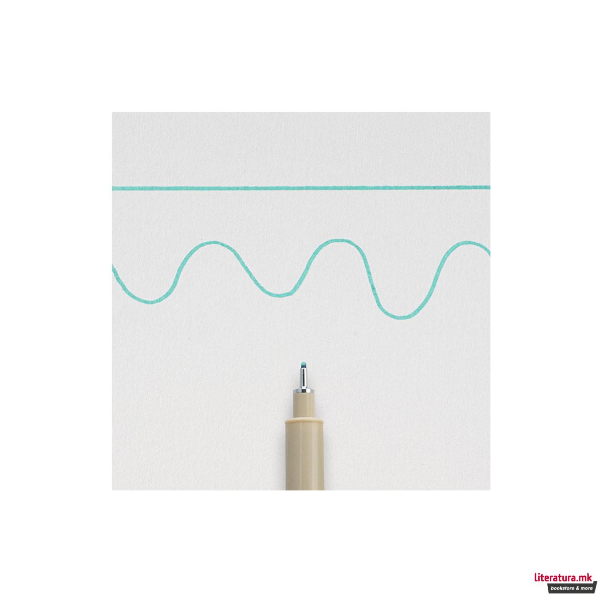 Фајнлајнер, Sakura, Pigma Micron 08, 0.5 мм зелен