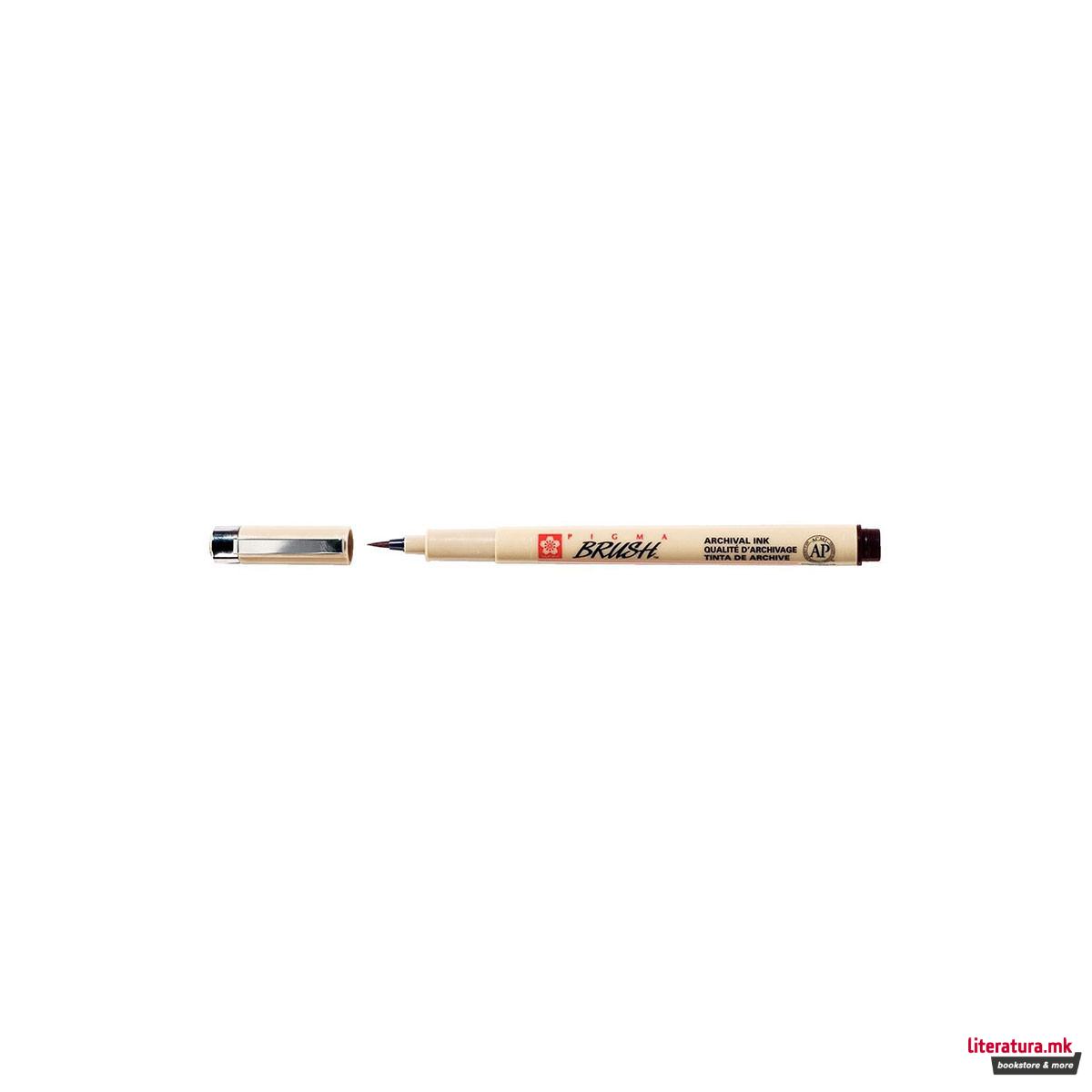 Брашпен, Sakura, Pigma Brush, сепиа 