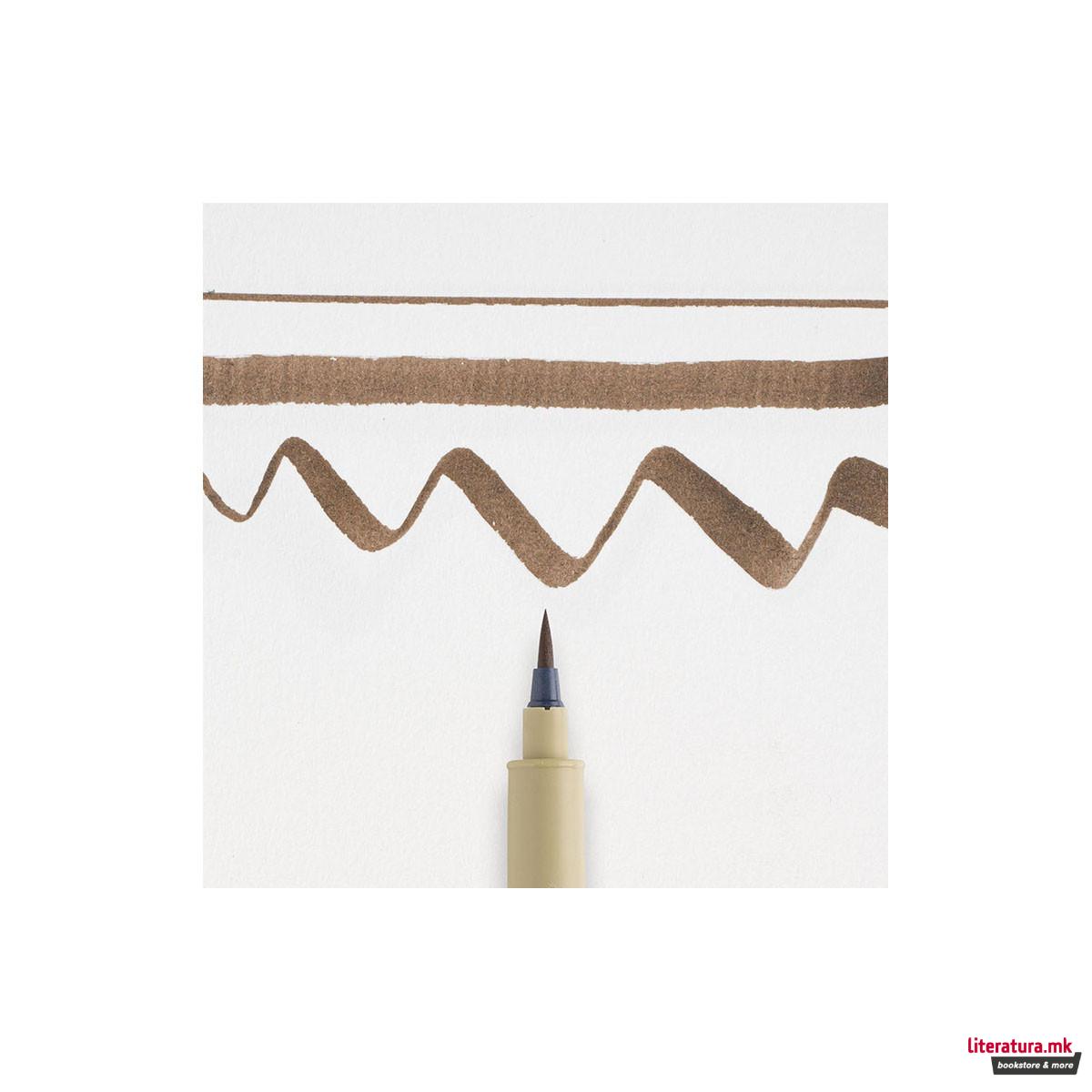 Брашпен, Sakura, Pigma Brush, сепиа 