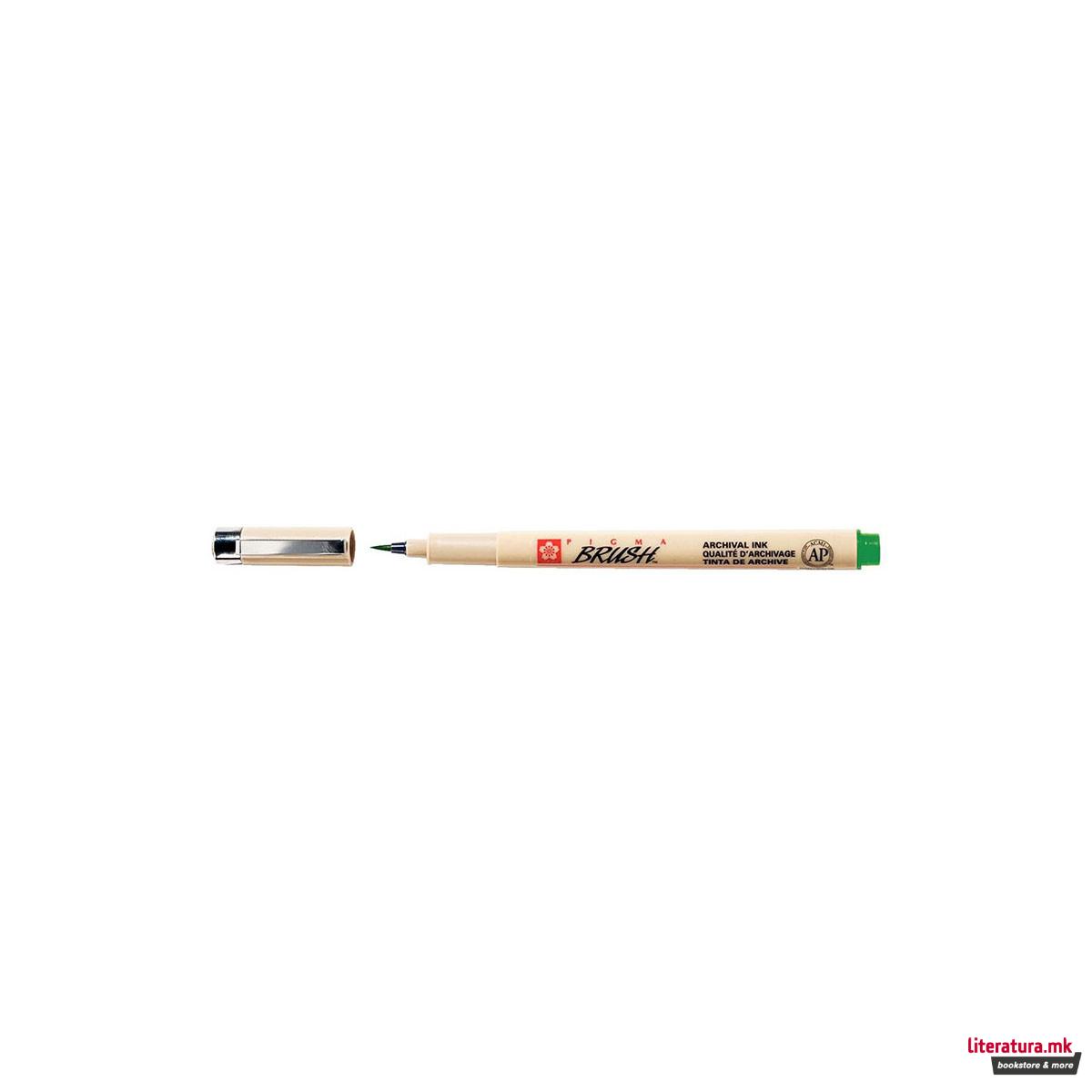 Брашпен, Sakura, Pigma Brush, зелен 