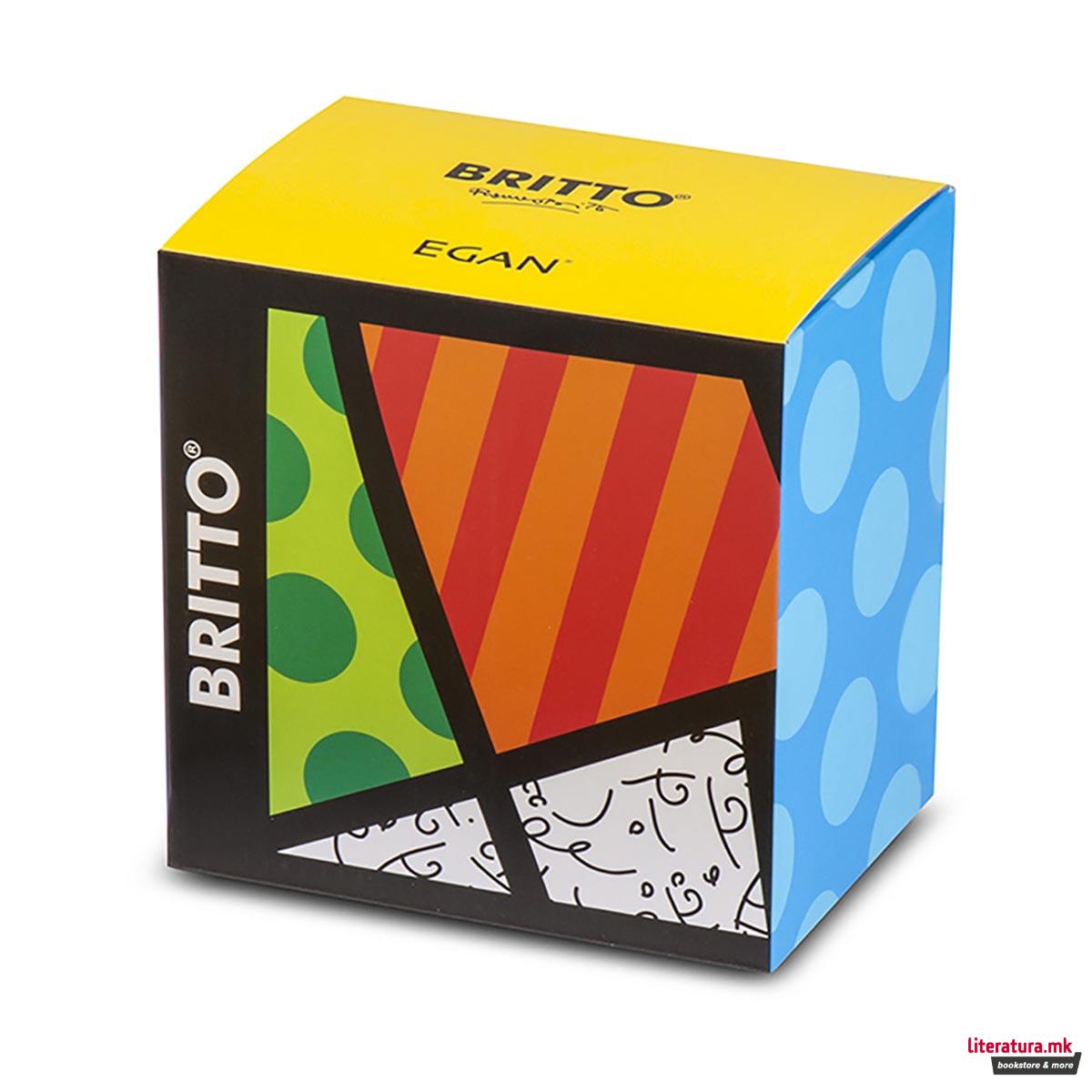 Сет од 2 шолји за еспресо со тацни, Britto - Apple 