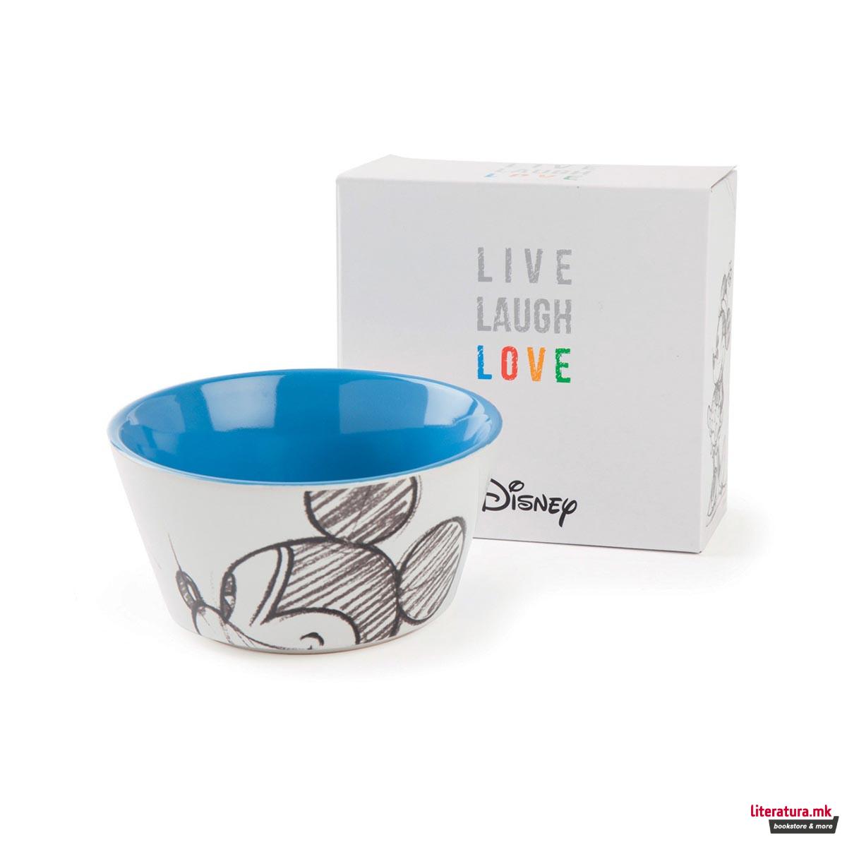 Длабокa чинија, Disney, Mickey - Live Laugh Love, сина 
