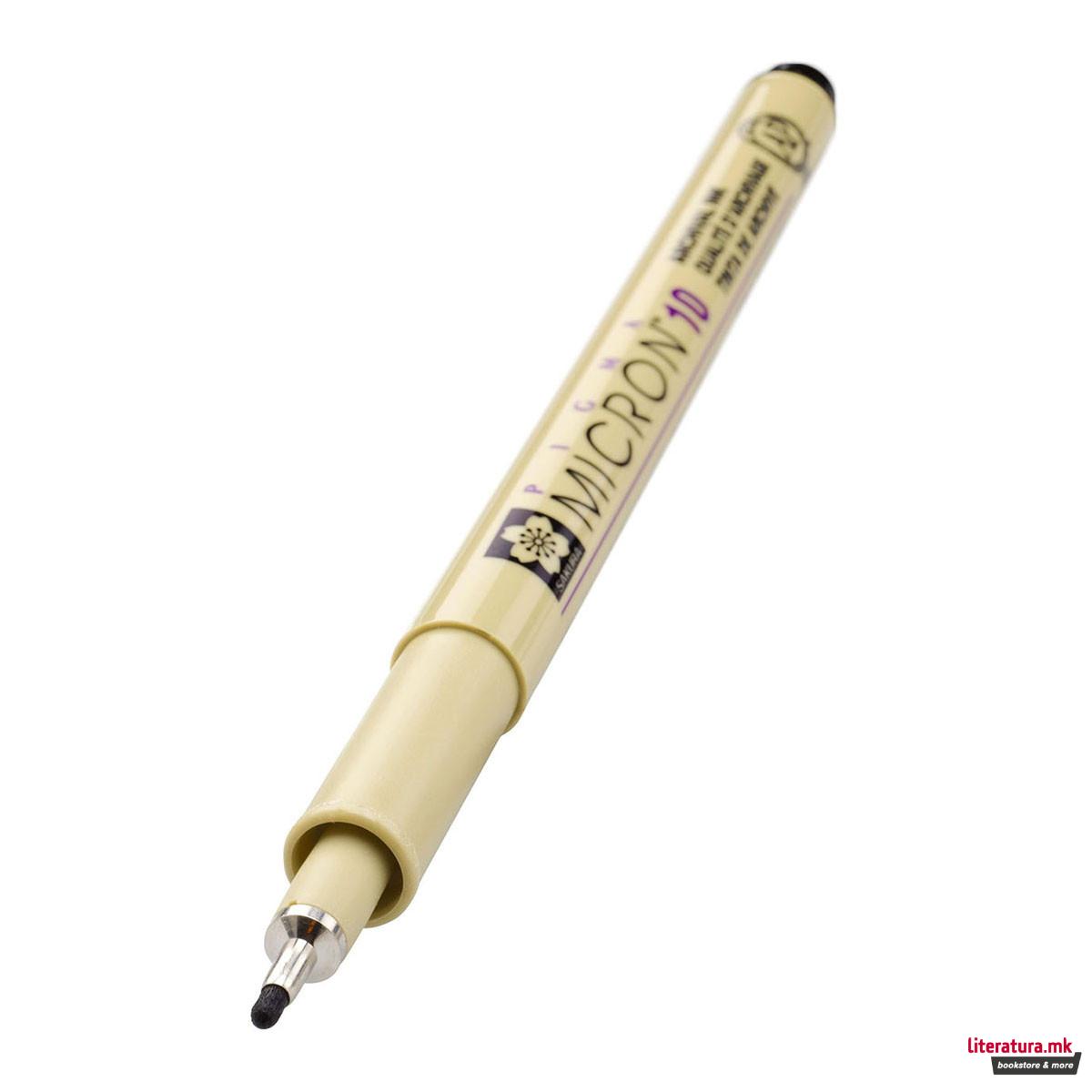 Фајнлајнер, Sakura, Pigma Micron 10, 0.6 мм, црн 