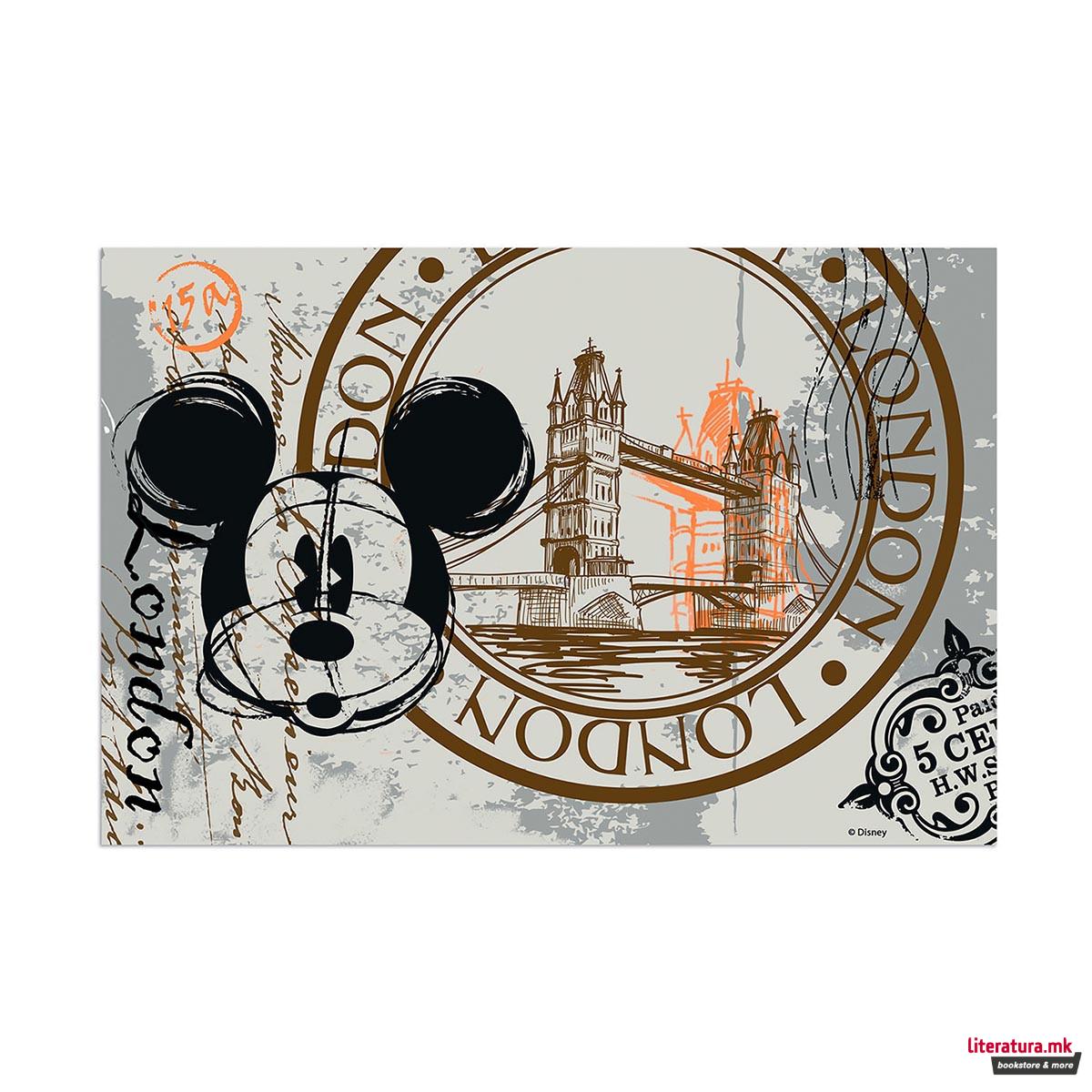 Сет - 2 шолји и 2 подлоги, Disney, Mickey Mouse City - London