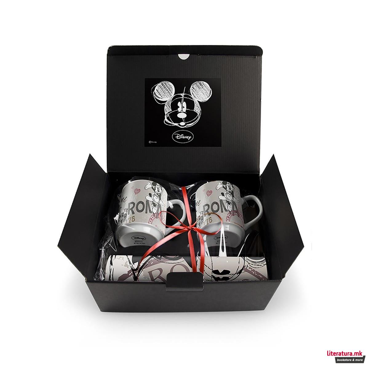 Сет - 2 шолји и 2 подлоги, Disney, Mickey Mouse City - Rome 