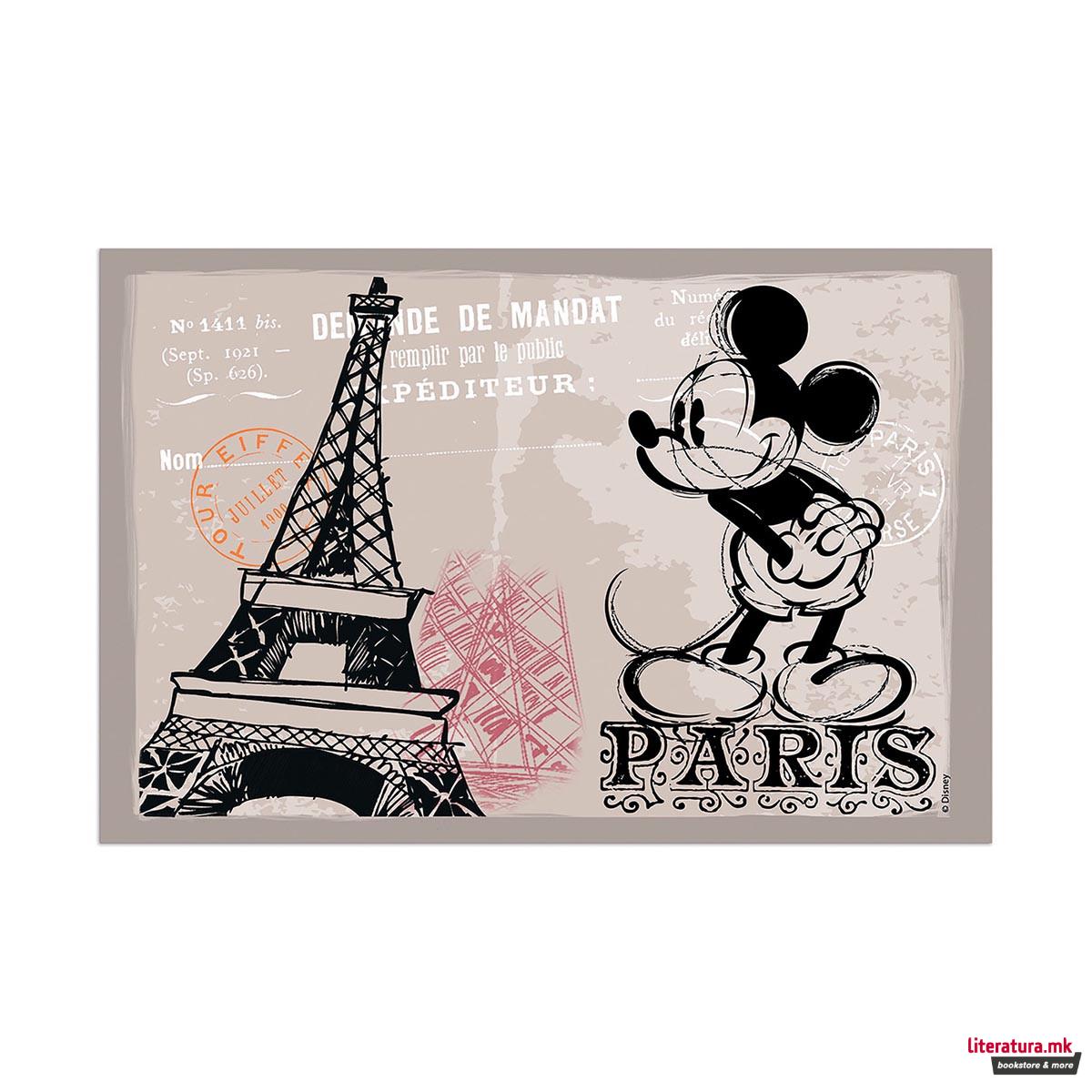 Сет - 2 шолји и 2 подлоги, Disney, Mickey Mouse City - Paris