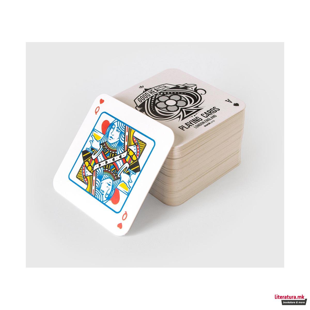 Сет подметачи за чаши, Playing Card Drink Mats, 54 карти 