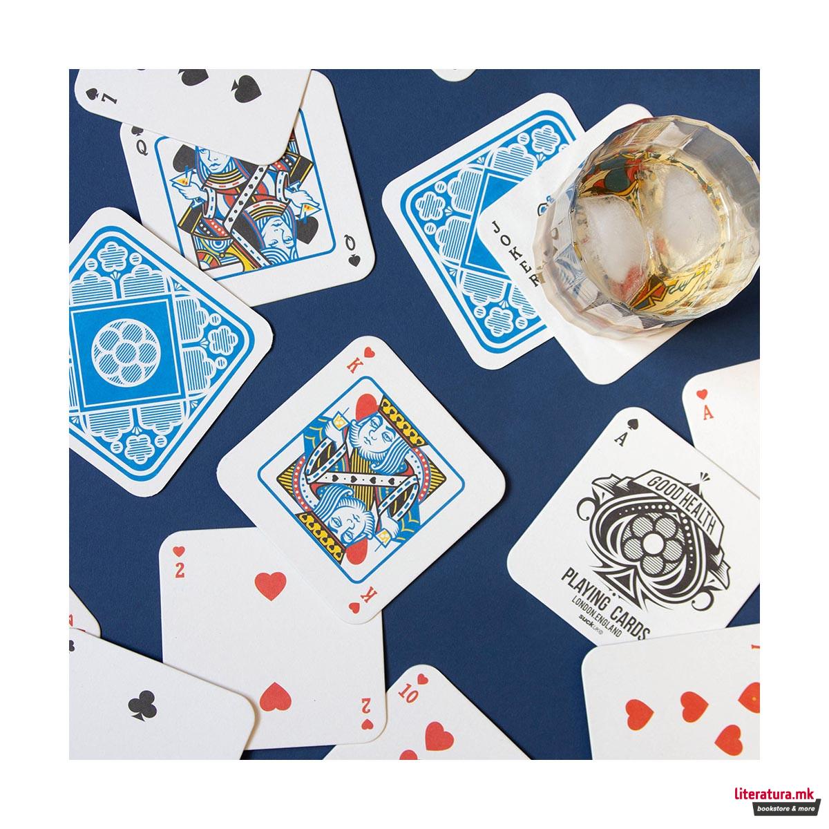 Сет подметачи за чаши, Playing Card Drink Mats, 54 карти 