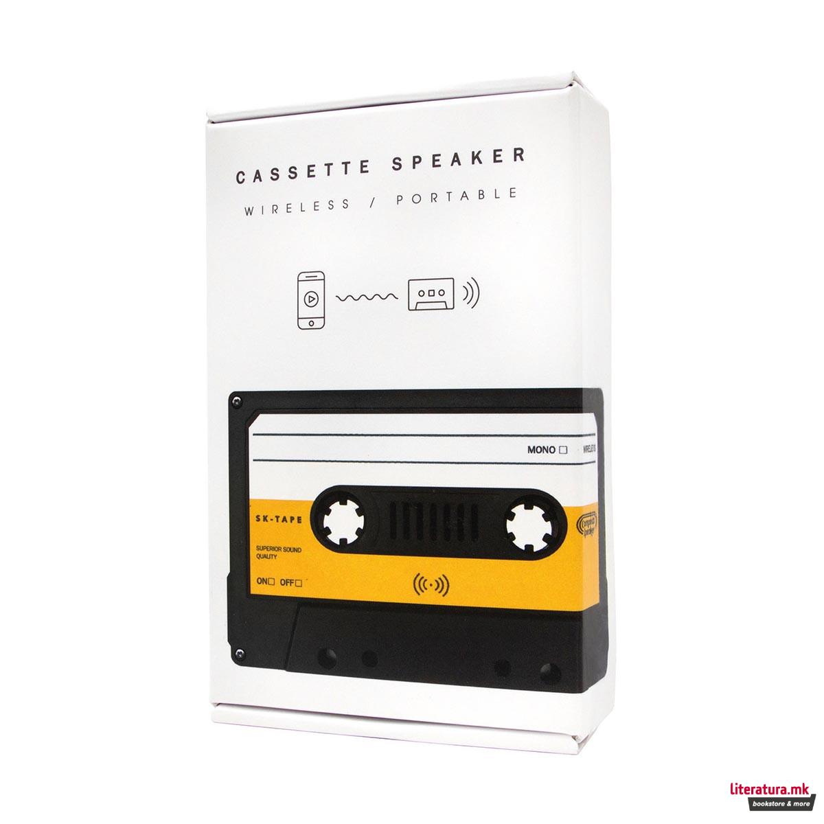 Bluetooth звучник, Wireless Cassette Speaker, со USB кабел 