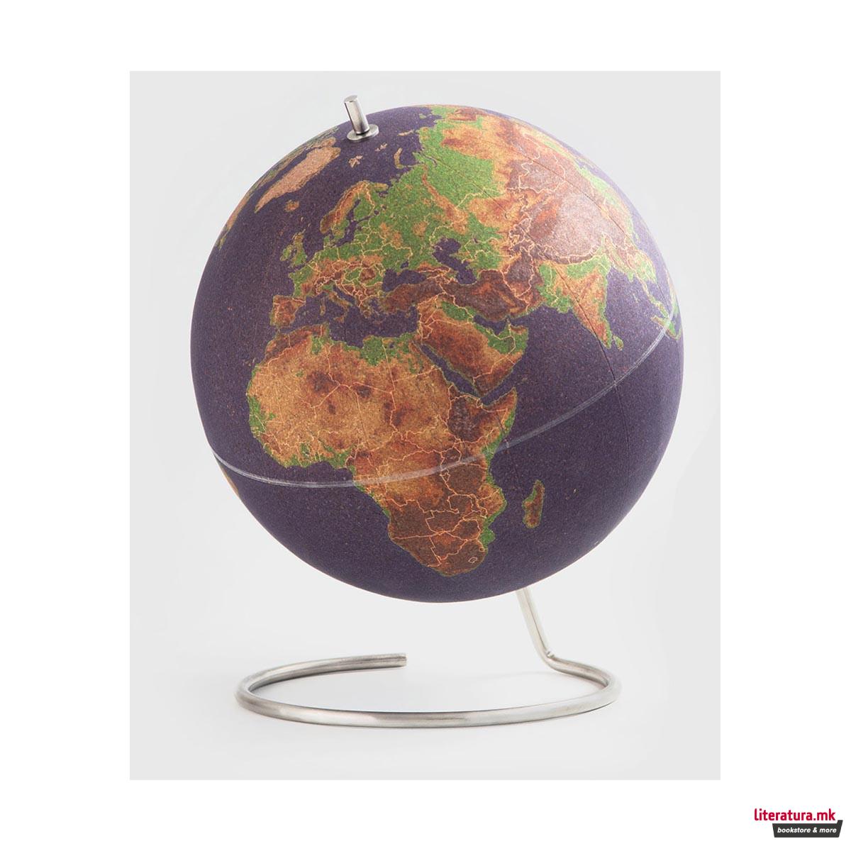 Плутен глобус, Colour Cork Globe, голем 