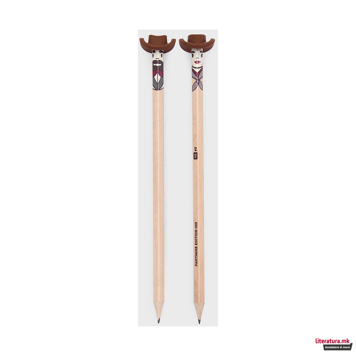 Сет од 2 моливи, Pencil People - Pancho & Jessie 