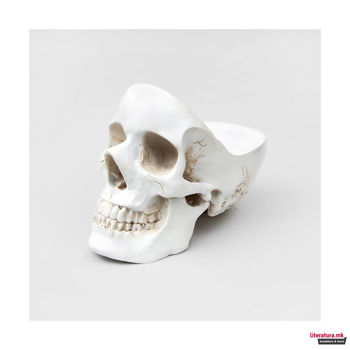 Организер за биро, Skull Tidy, бел 