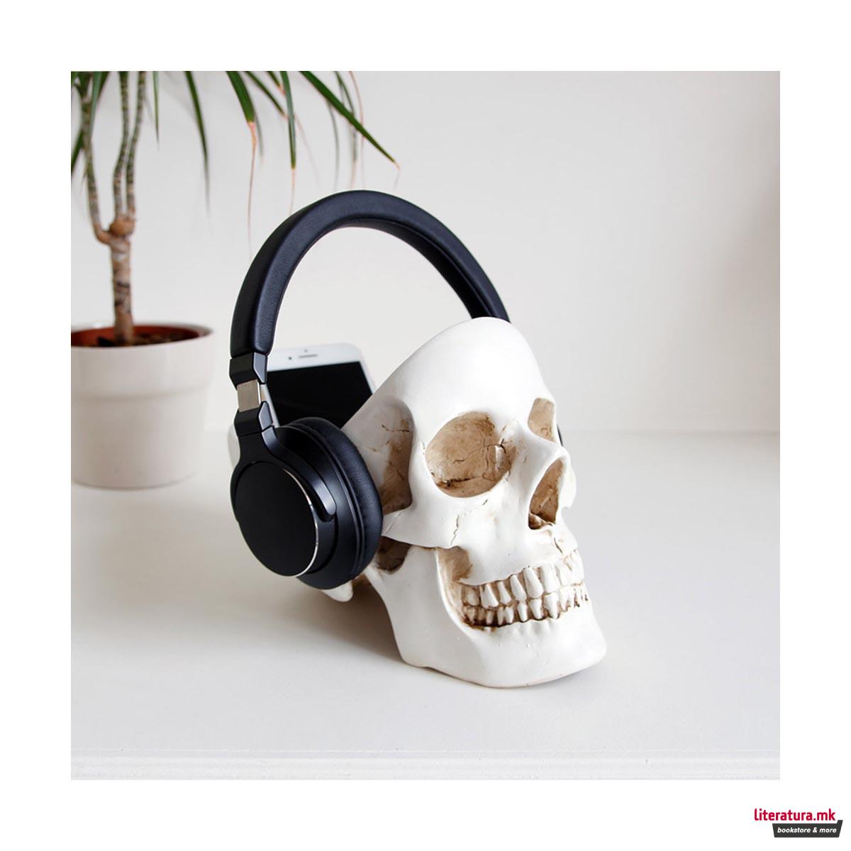 Организер за биро, Skull Tidy, бел 