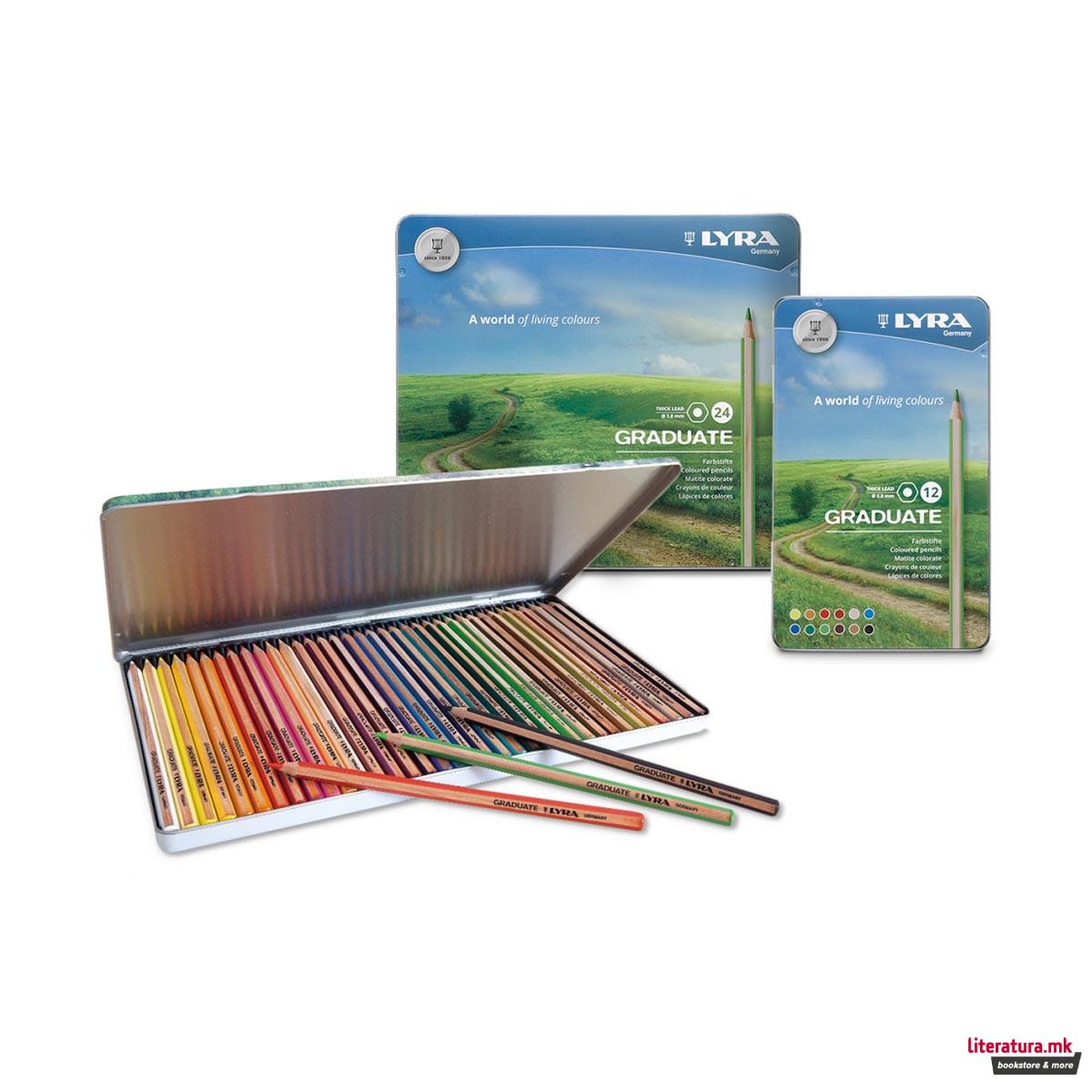 Сет моливи во боја, Lyra, Graduate, 1/12 
