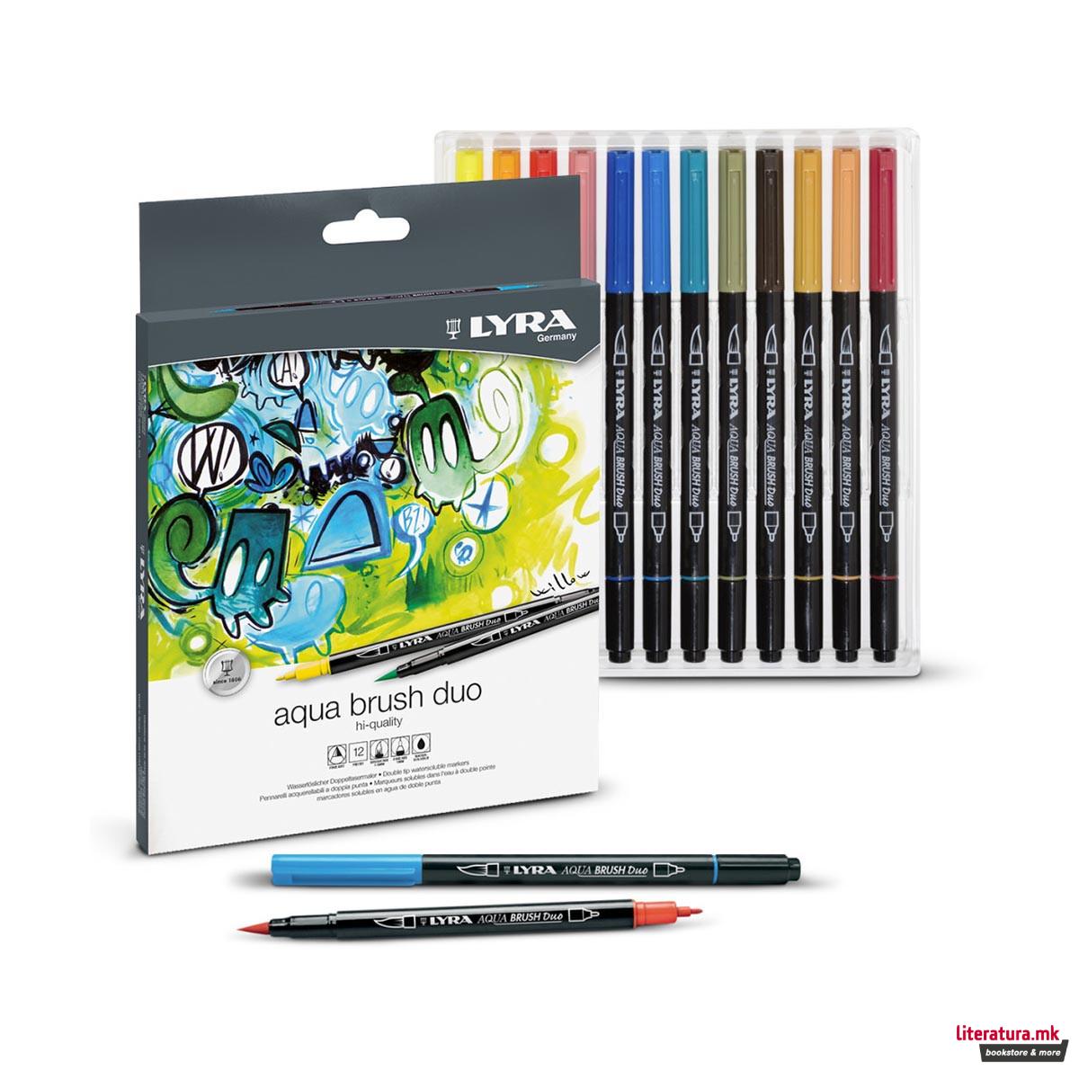 Сет брашпенс, Lyra, Aqua Brush Duo Set, 1/12 