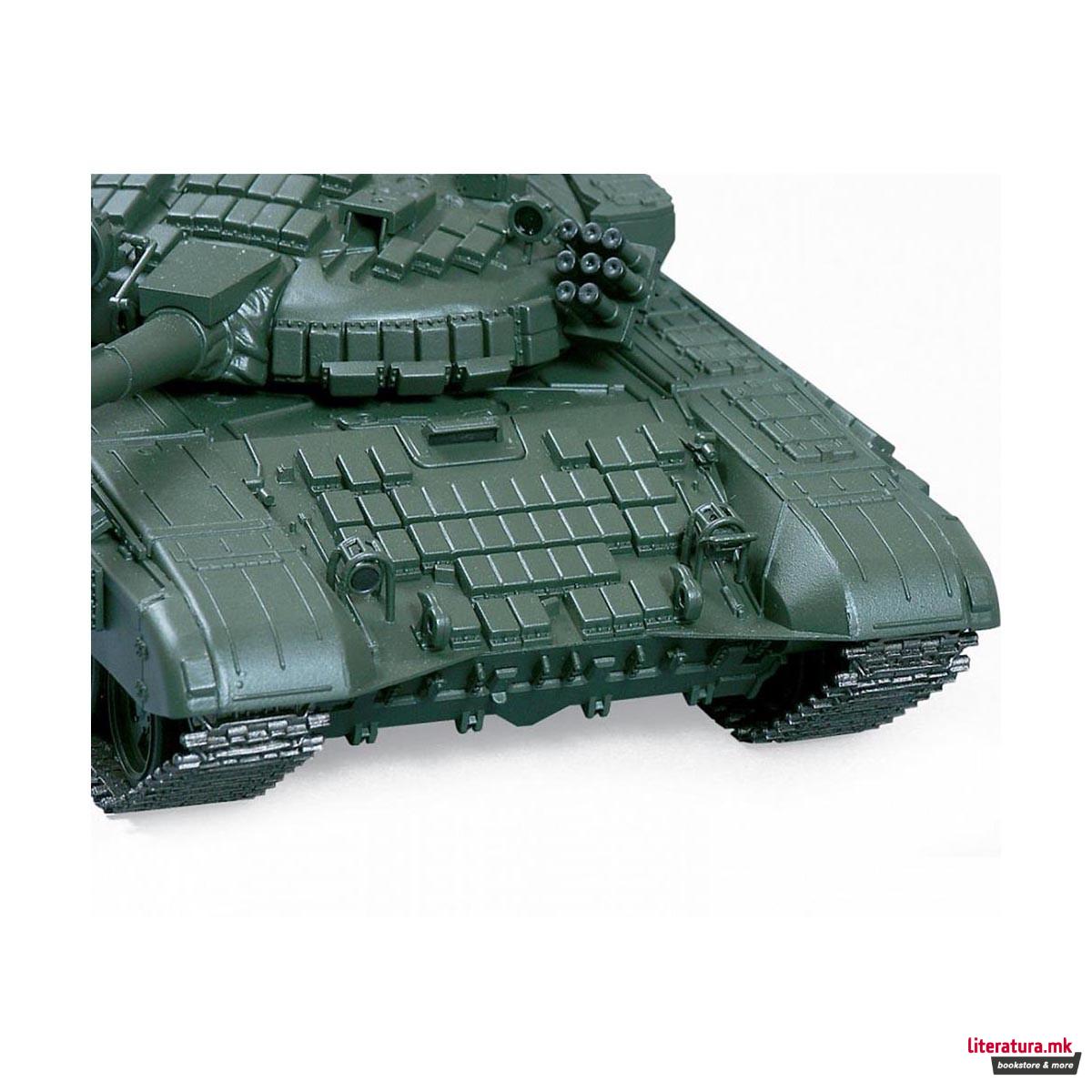 Макета, Russian main battle tank with ERA T-72B, 304 парчиња, 1:35 