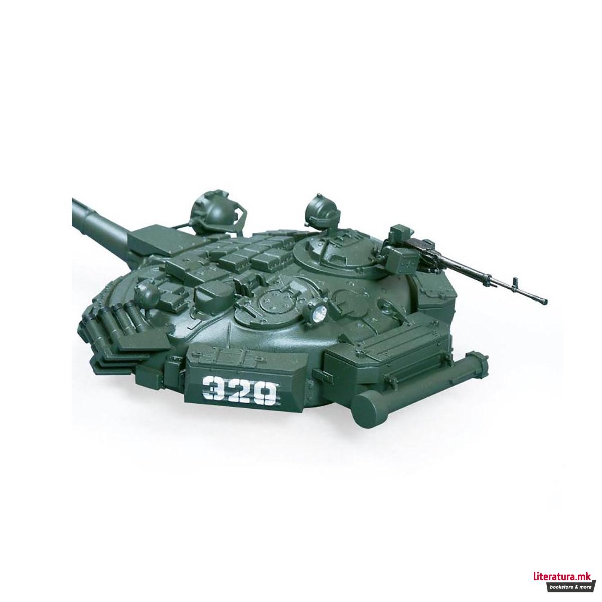 Макета, Russian main battle tank with ERA T-72B, 304 парчиња, 1:35 