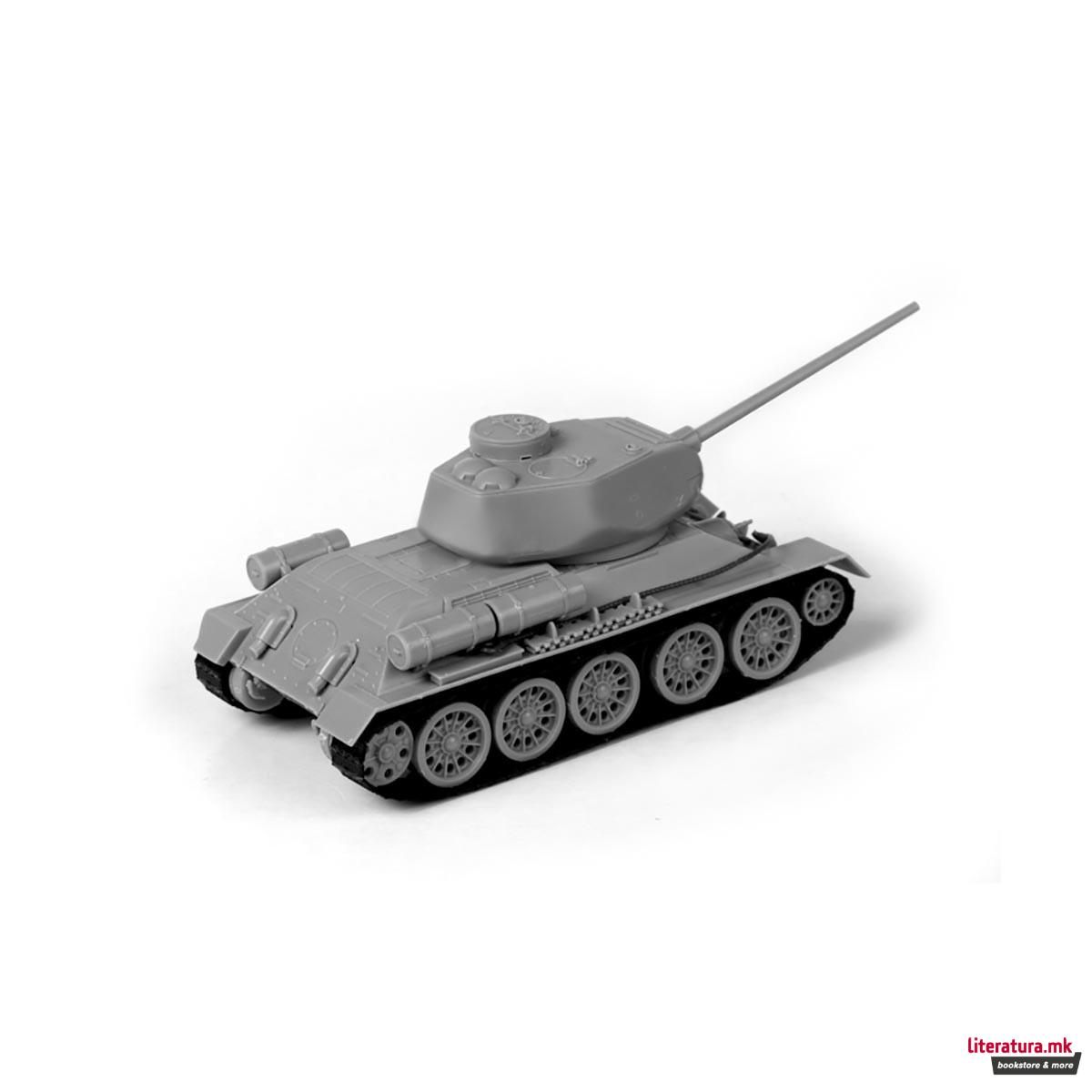Макета, Soviet medium tank T-34/85, 66 парчиња, 1:72 