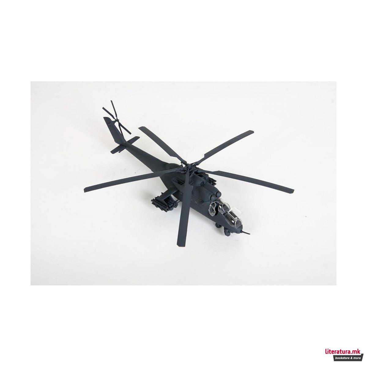 Макета, Russian attack helikopter MIL MI-35M hind E, 285 парчиња, 1:72 
