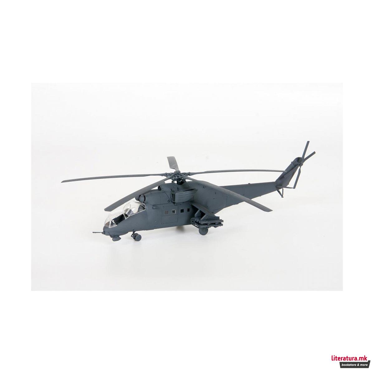 Макета, Russian attack helikopter MIL MI-35M hind E, 285 парчиња, 1:72 