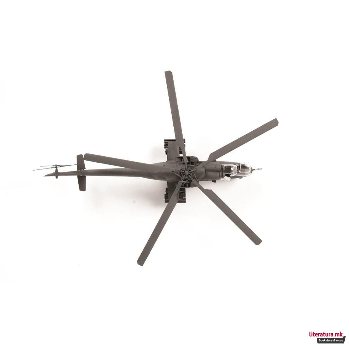 Макета, Russian attack helikopter MIL MI-35M hind E, 285 парчиња, 1:72 