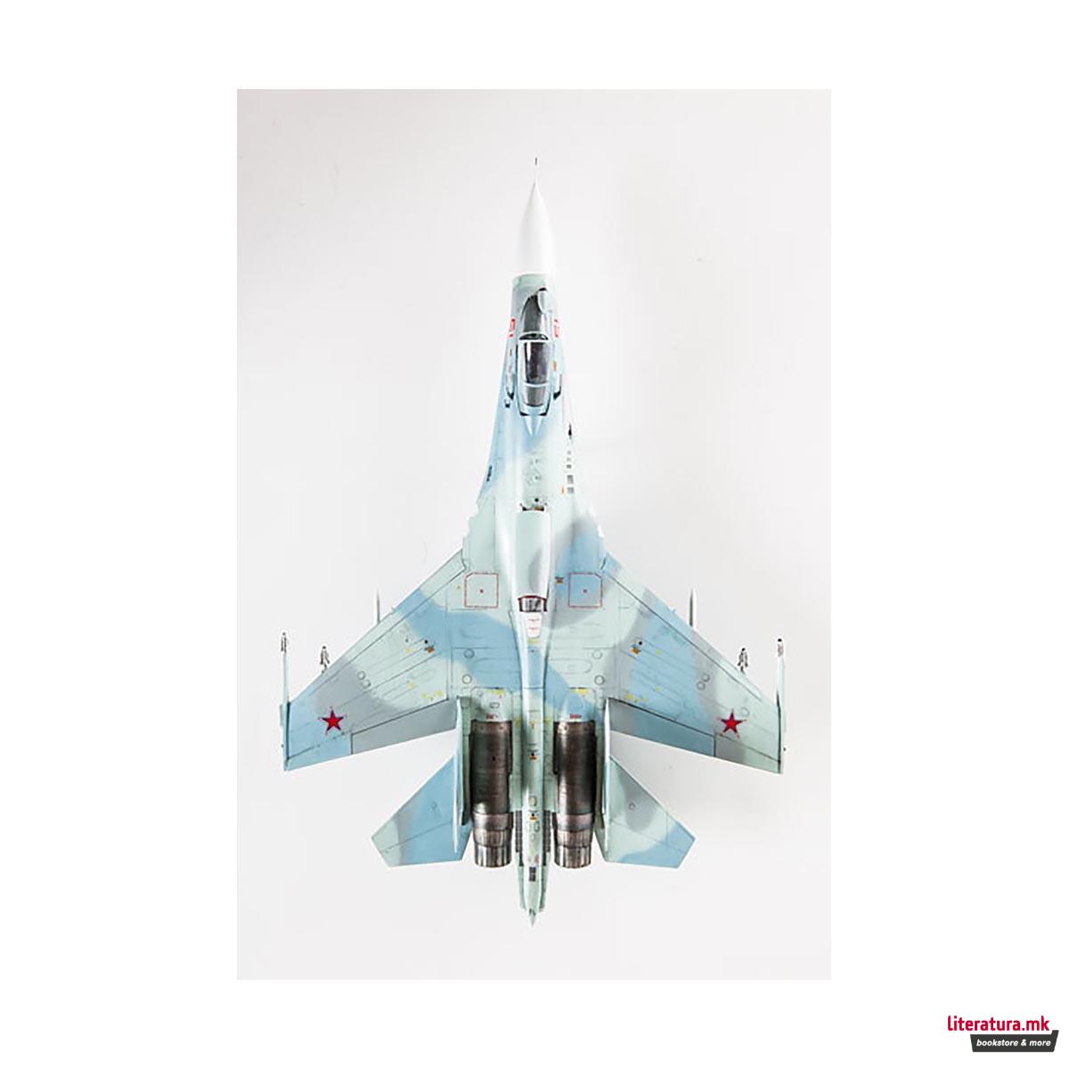 Макета, Russian air superiority fighter Su-27SM Flanker B mod. 1, 210 парчиња, 1:72 