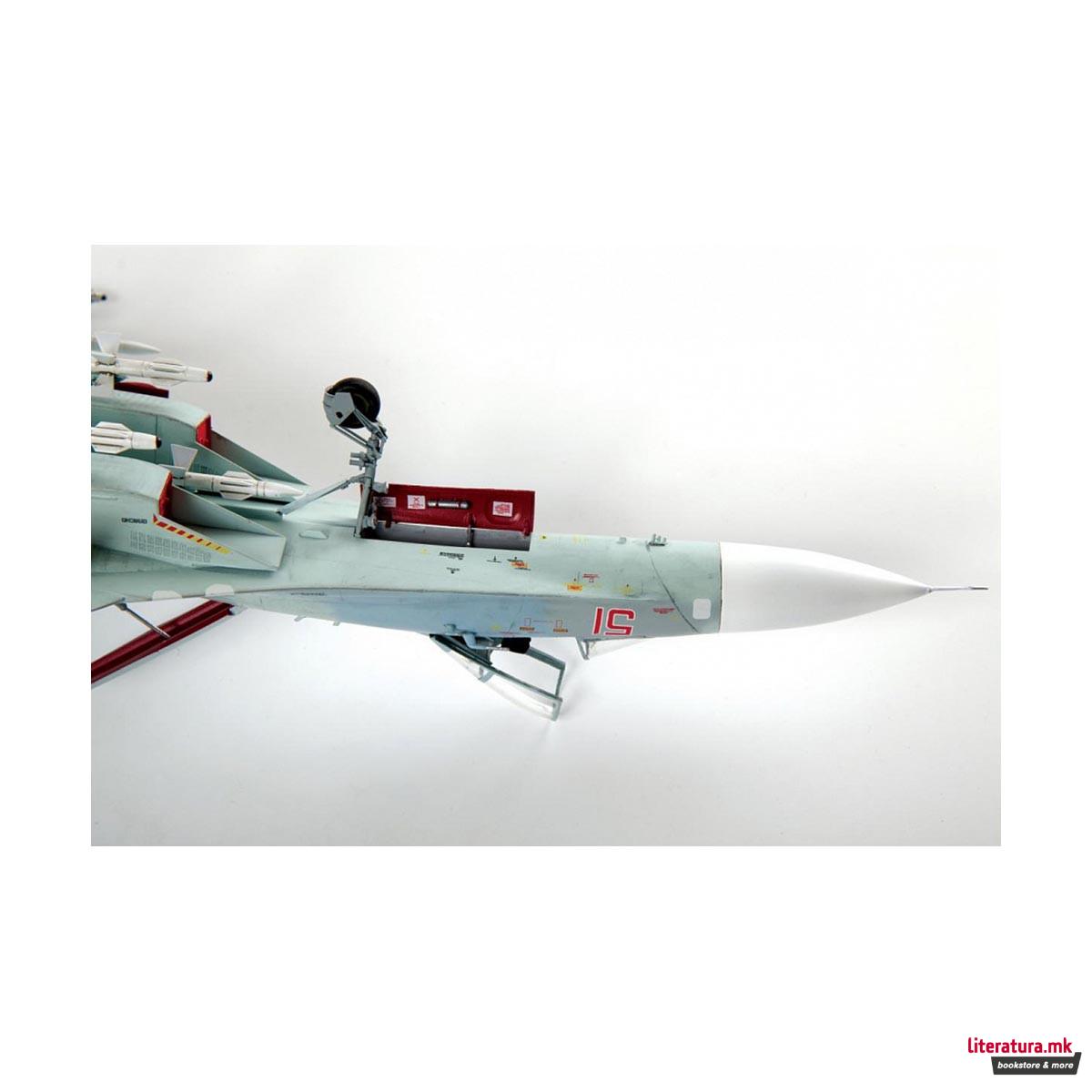 Макета, Russian air superiority fighter Su-27SM Flanker B mod. 1, 210 парчиња, 1:72 