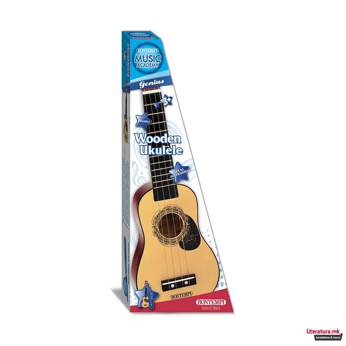 Дрвено укулеле, Wooden Ukulele, 52.5 цм 