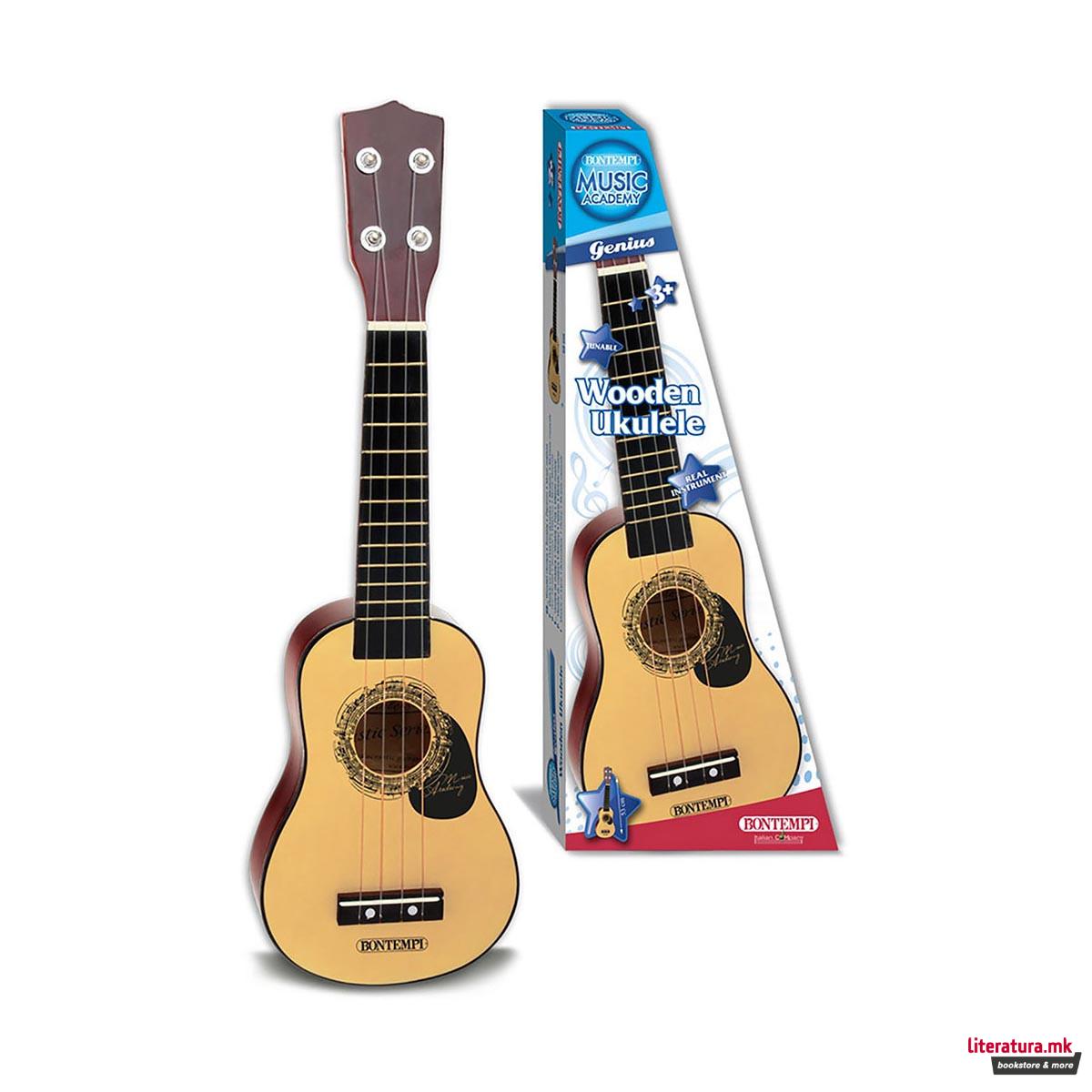 Дрвено укулеле, Wooden Ukulele, 52.5 цм 