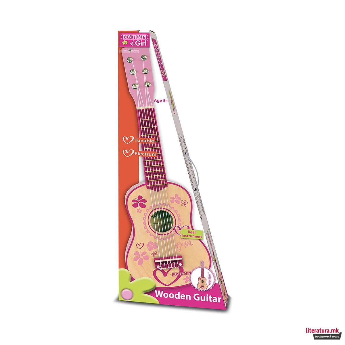Дрвена гитара, iGirl, Wooden Guitar, 55 цм