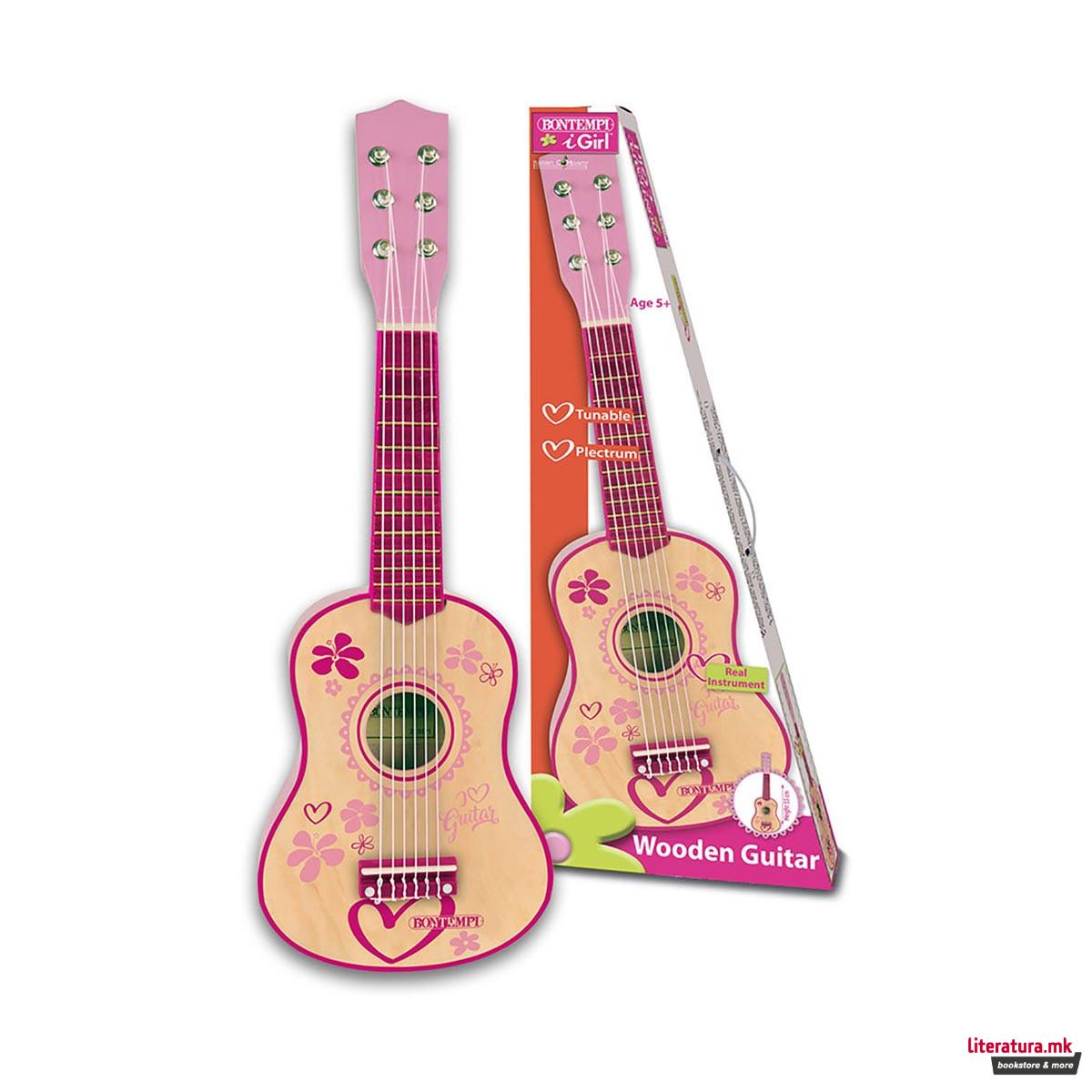 Дрвена гитара, iGirl, Wooden Guitar, 55 цм
