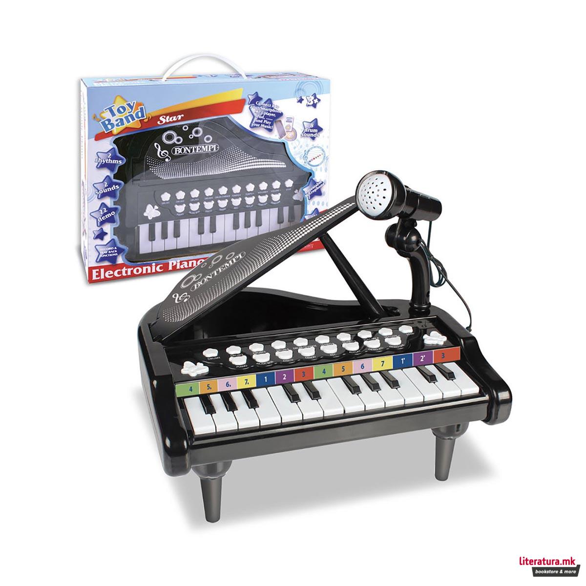 Електронско пијано - црно, Toy Band, Electronic Piano, 24 клавиши 