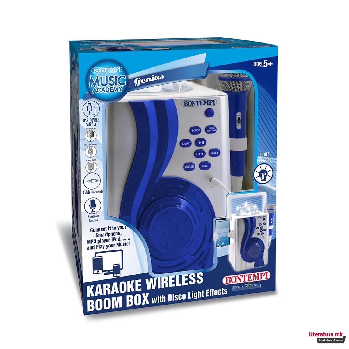 Безжично караоке со микрофон, Karaoke Wireless Boom Box 