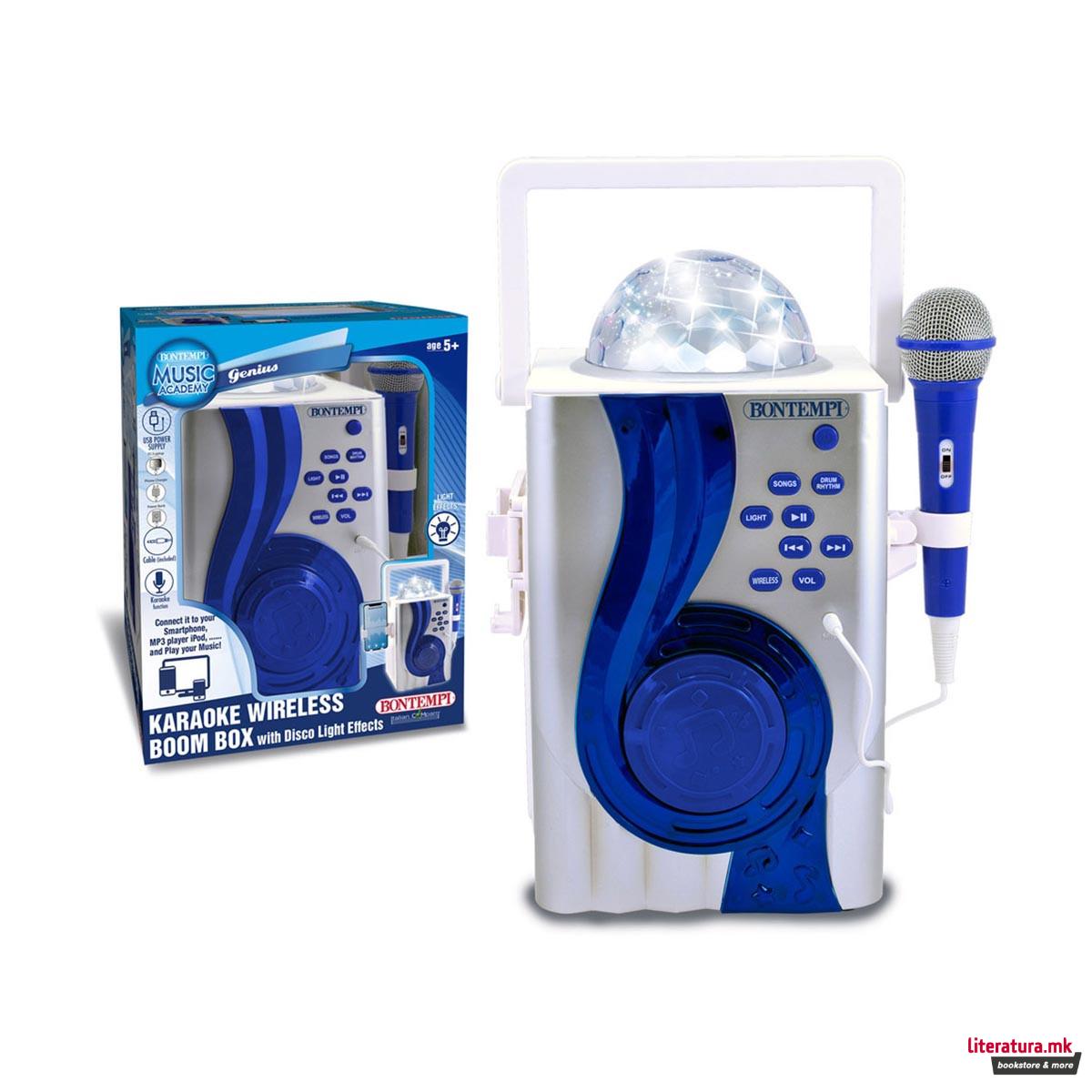 Безжично караоке со микрофон, Karaoke Wireless Boom Box 