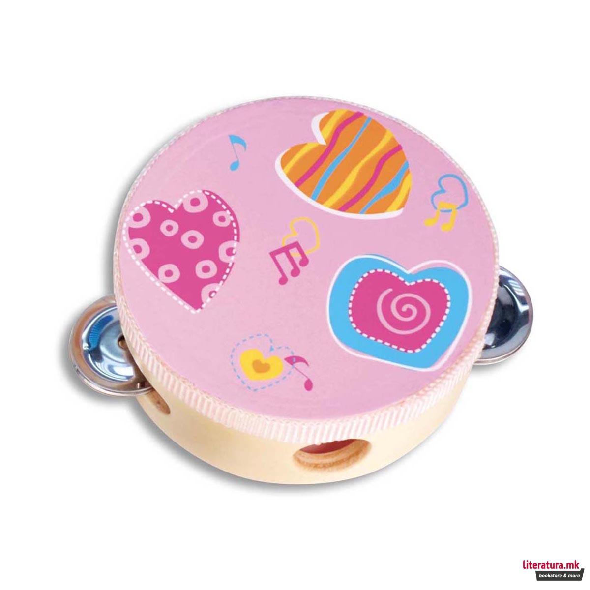 Дрвена тамбурина, Wooden Tambourine, Ø10 цм