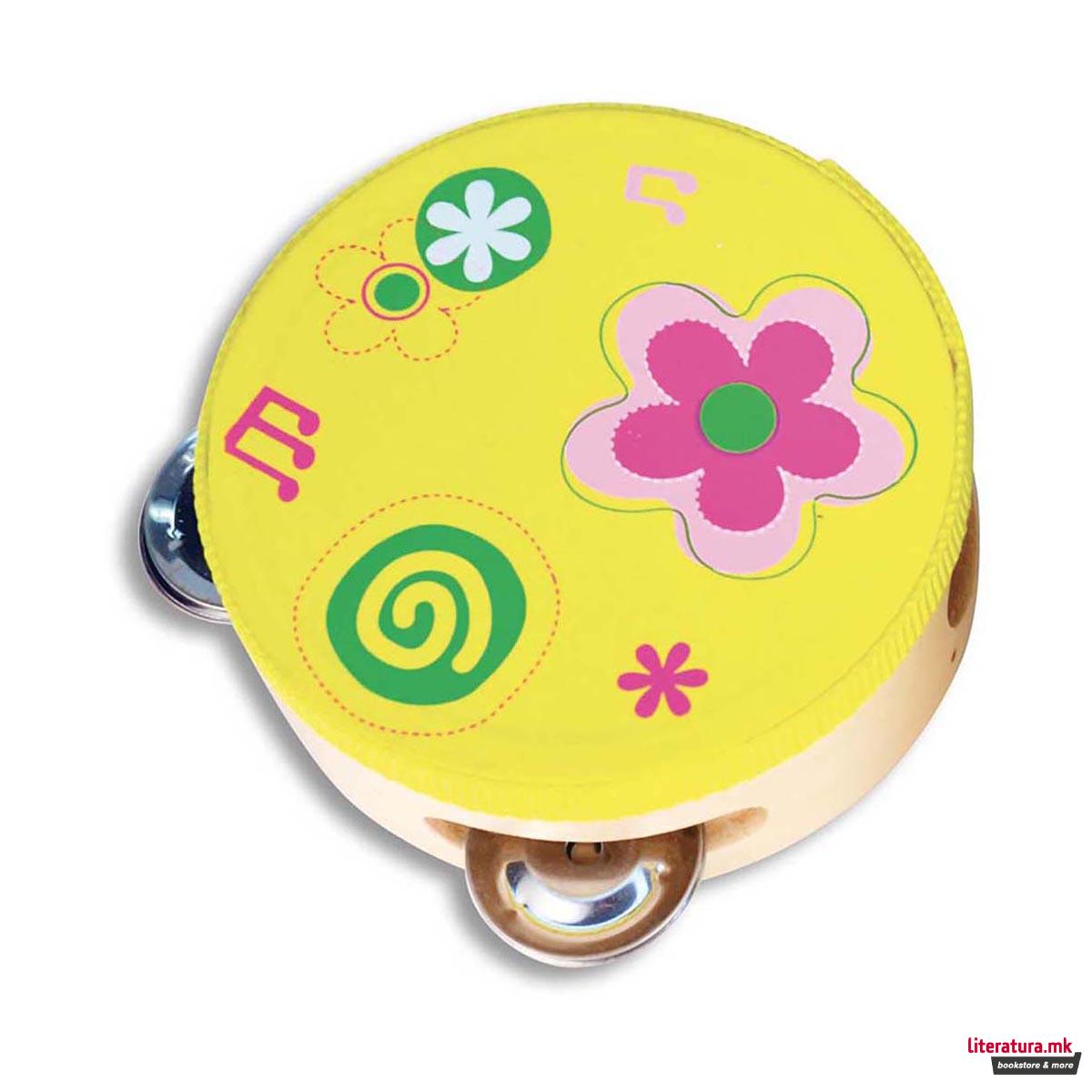 Дрвена тамбурина, Wooden Tambourine, Ø10 цм