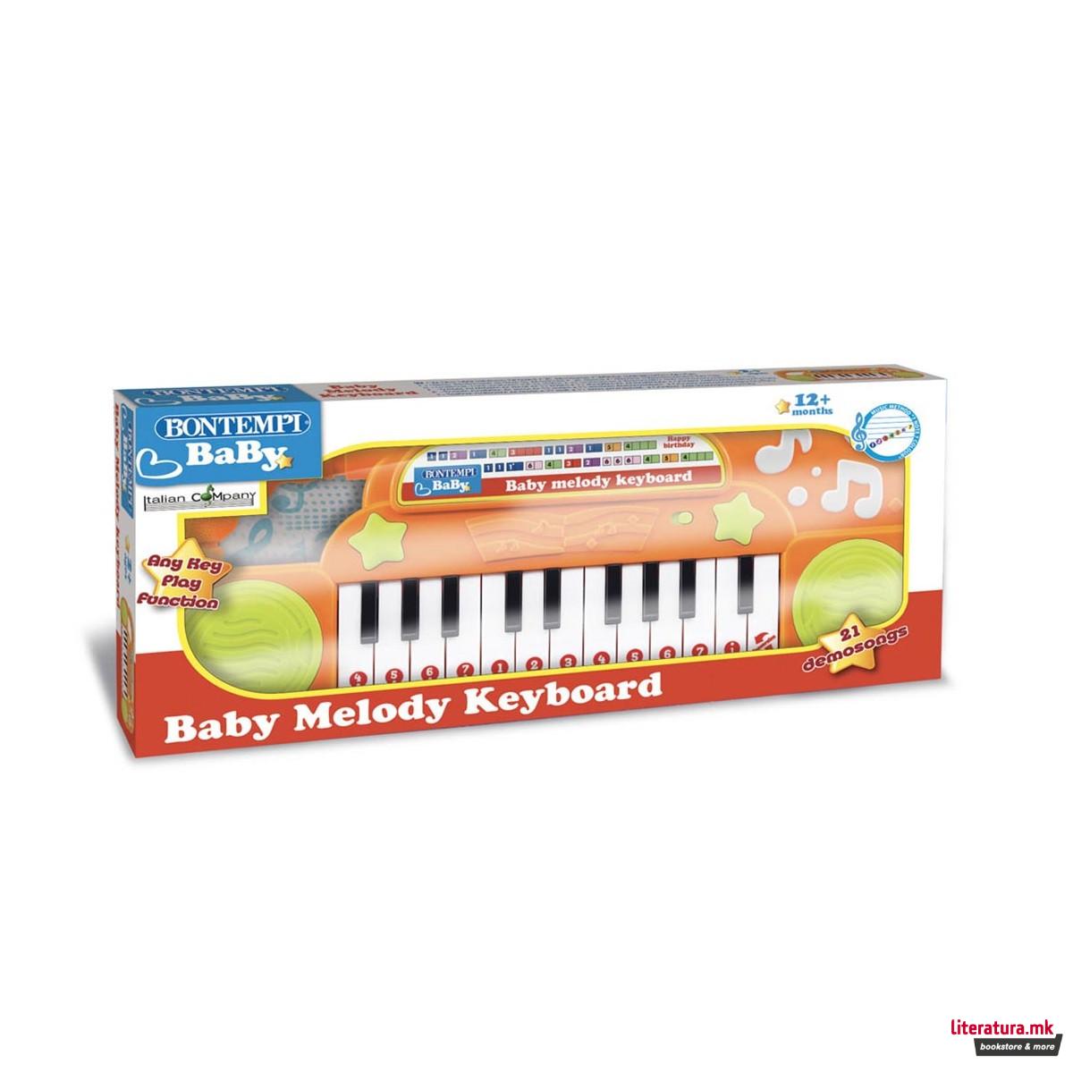 Музичка играчка - клавијатура, Baby Melody Keyboard, 22 клавиши 