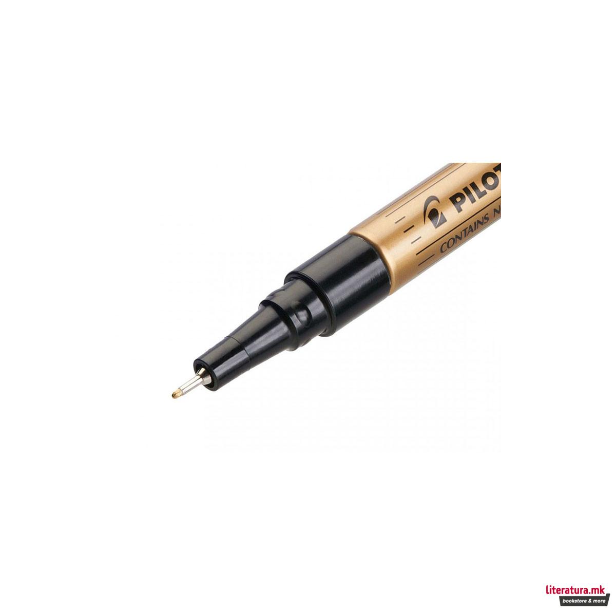 Перманентен маркер, Pilot, Extra Fine - gold 