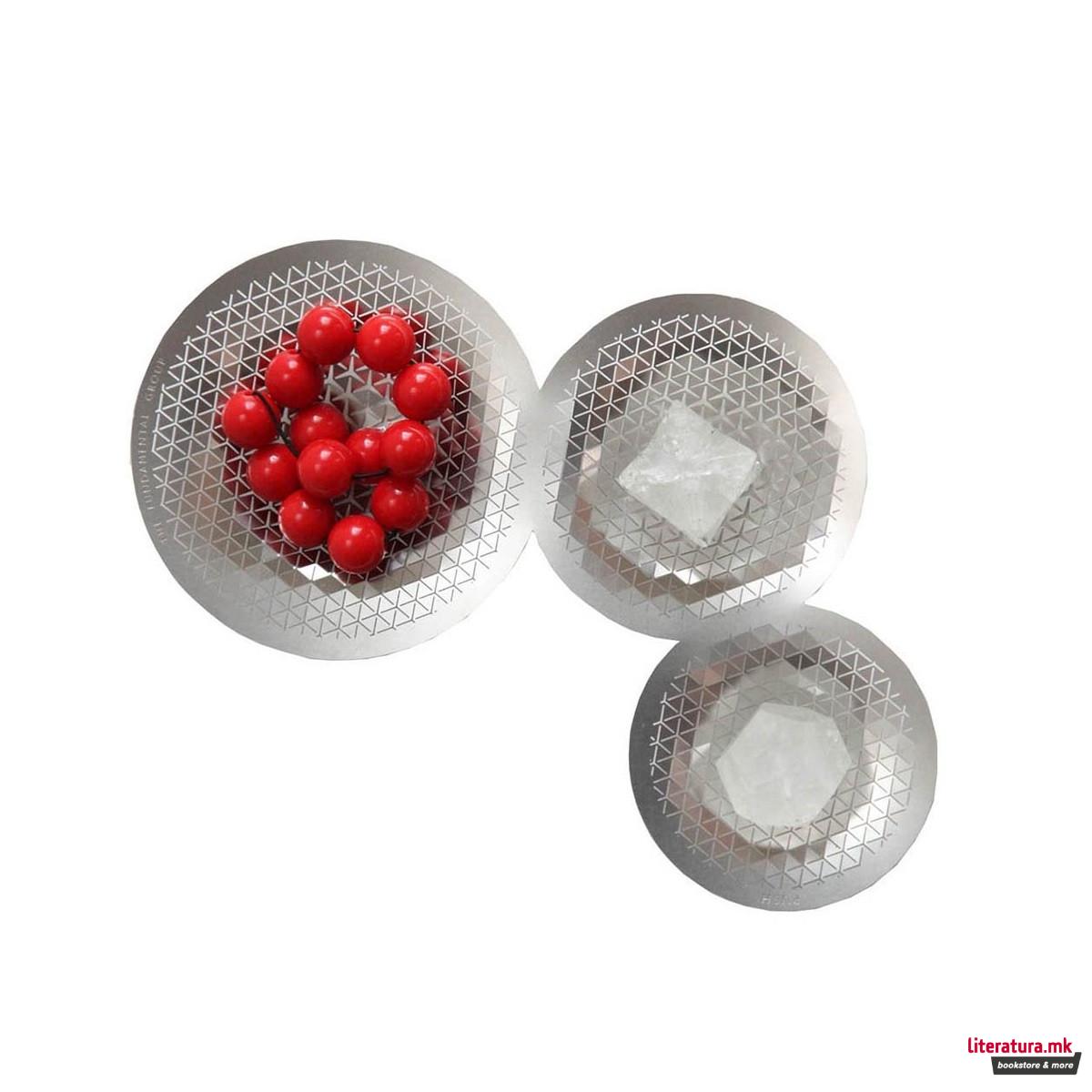 Декоративни садови, Push - Trio Bowl, нерѓосувачки челик