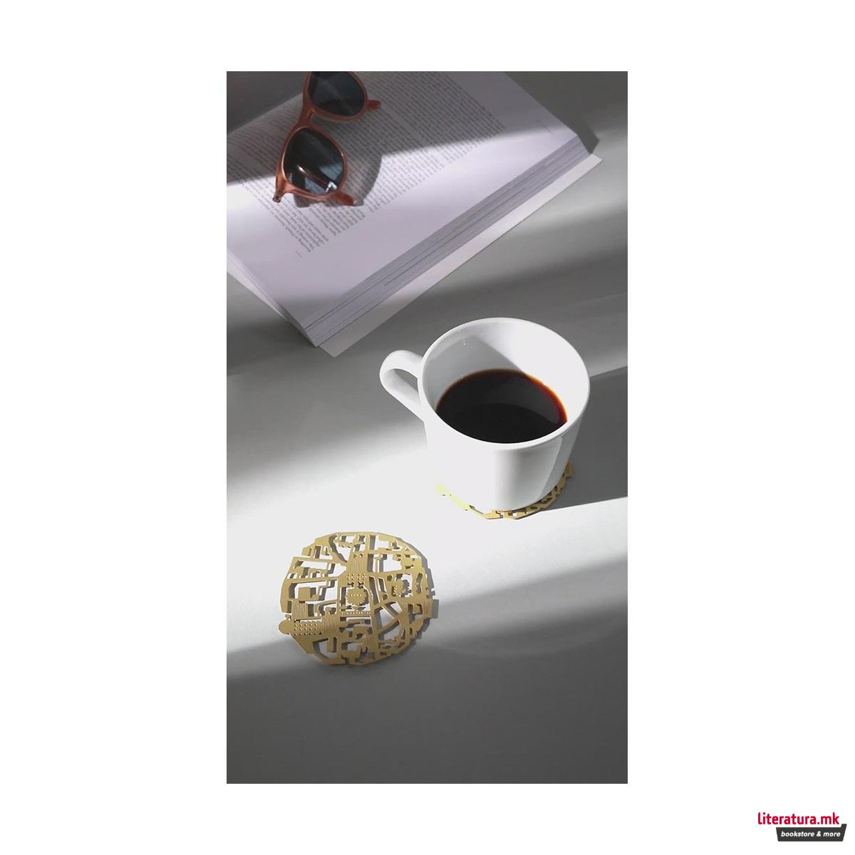 Сет од 2 подметачи, Roma, мат месинг 