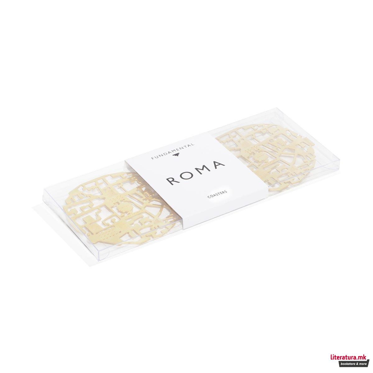 Сет од 2 подметачи, Roma, мат месинг 